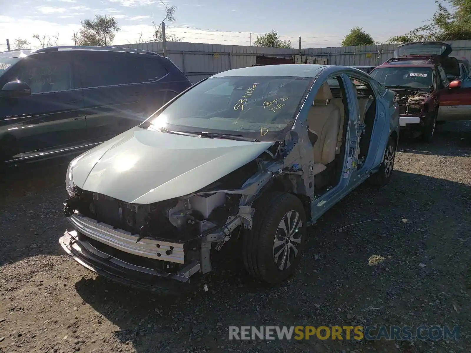 2 Photograph of a damaged car JTDL9MFU6M3024912 TOYOTA PRIUS 2021