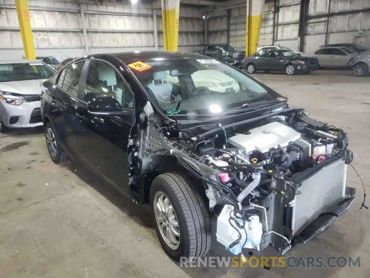 1 Photograph of a damaged car JTDL9MFU6M3025025 TOYOTA PRIUS 2021