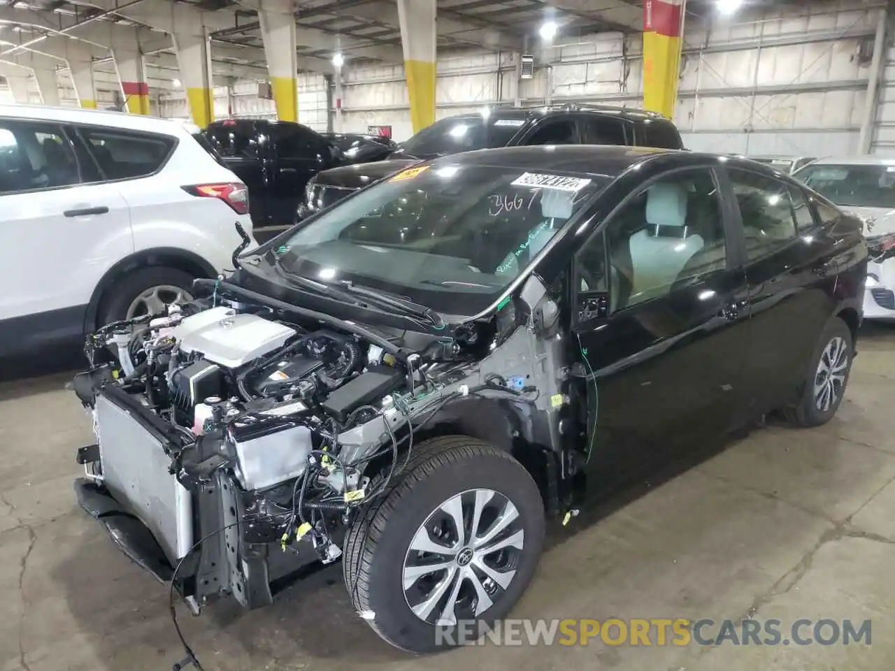 2 Photograph of a damaged car JTDL9MFU6M3025025 TOYOTA PRIUS 2021