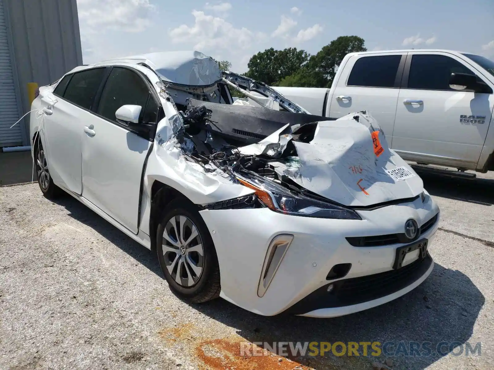 1 Photograph of a damaged car JTDL9MFU7M3022697 TOYOTA PRIUS 2021