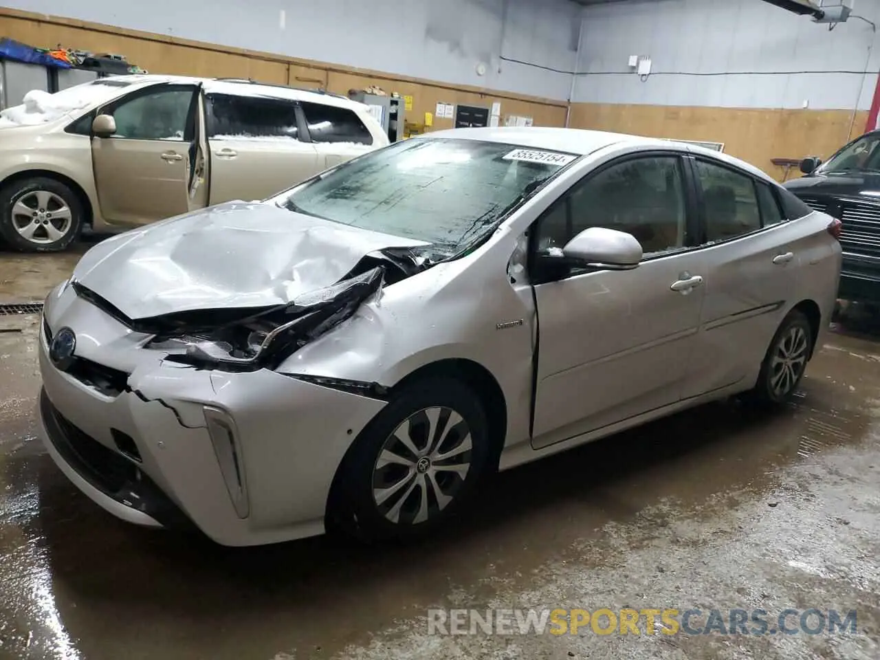 1 Photograph of a damaged car JTDL9MFU7M3030167 TOYOTA PRIUS 2021