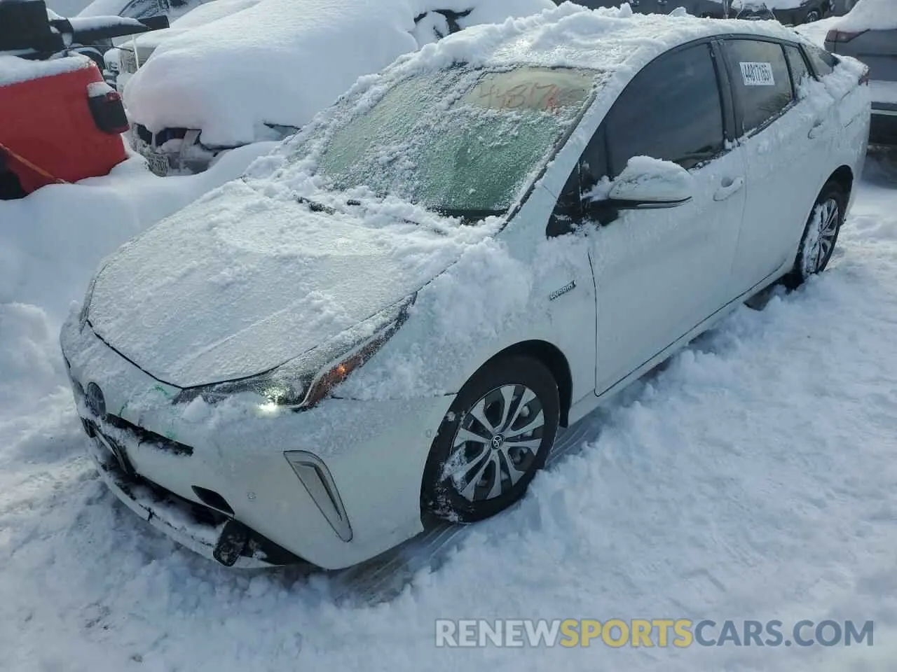 1 Photograph of a damaged car JTDL9MFU8M3027729 TOYOTA PRIUS 2021