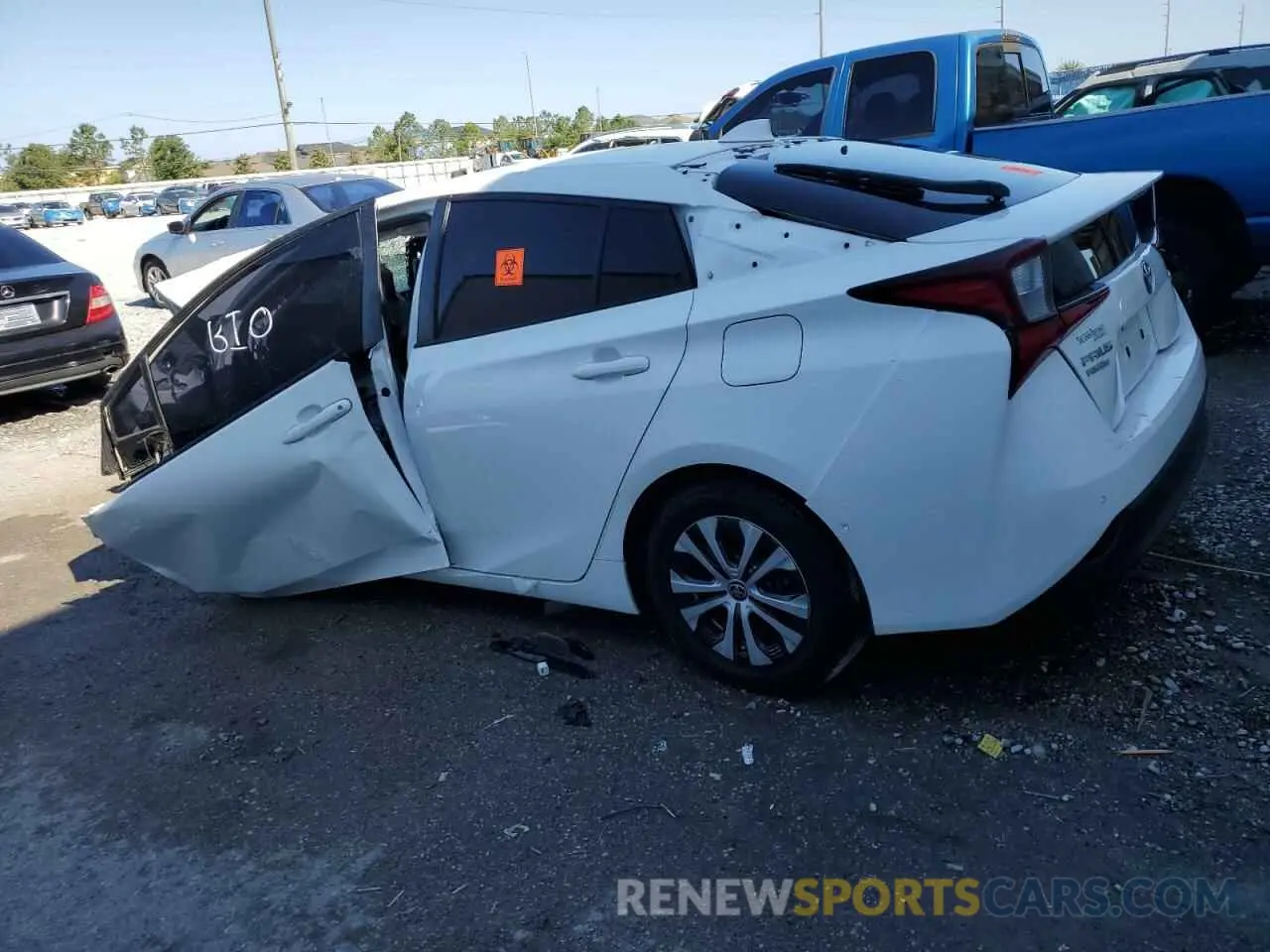 2 Photograph of a damaged car JTDL9MFU9M3022975 TOYOTA PRIUS 2021