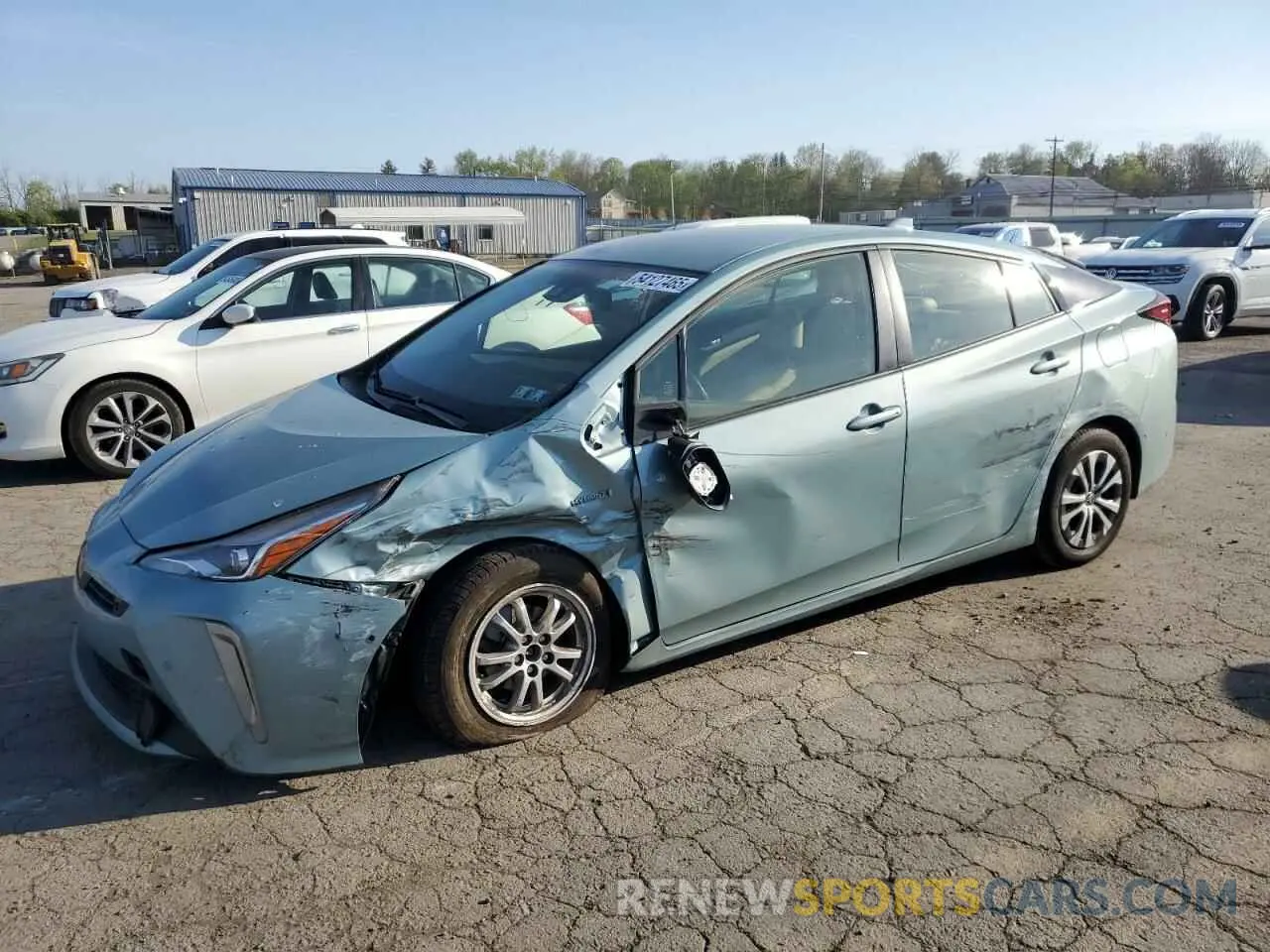 1 Photograph of a damaged car JTDL9MFUXM3024203 TOYOTA PRIUS 2021