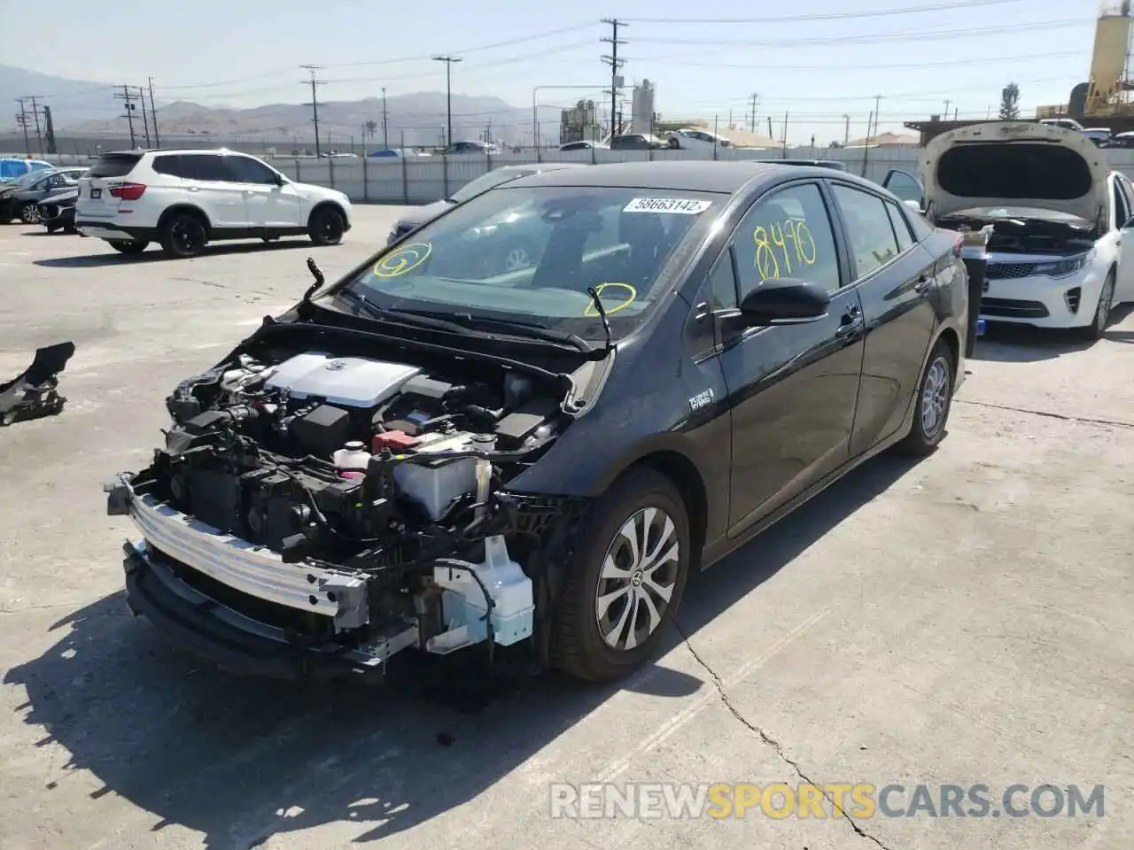 2 Photograph of a damaged car JTDKAMFP0N3201324 TOYOTA PRIUS 2022