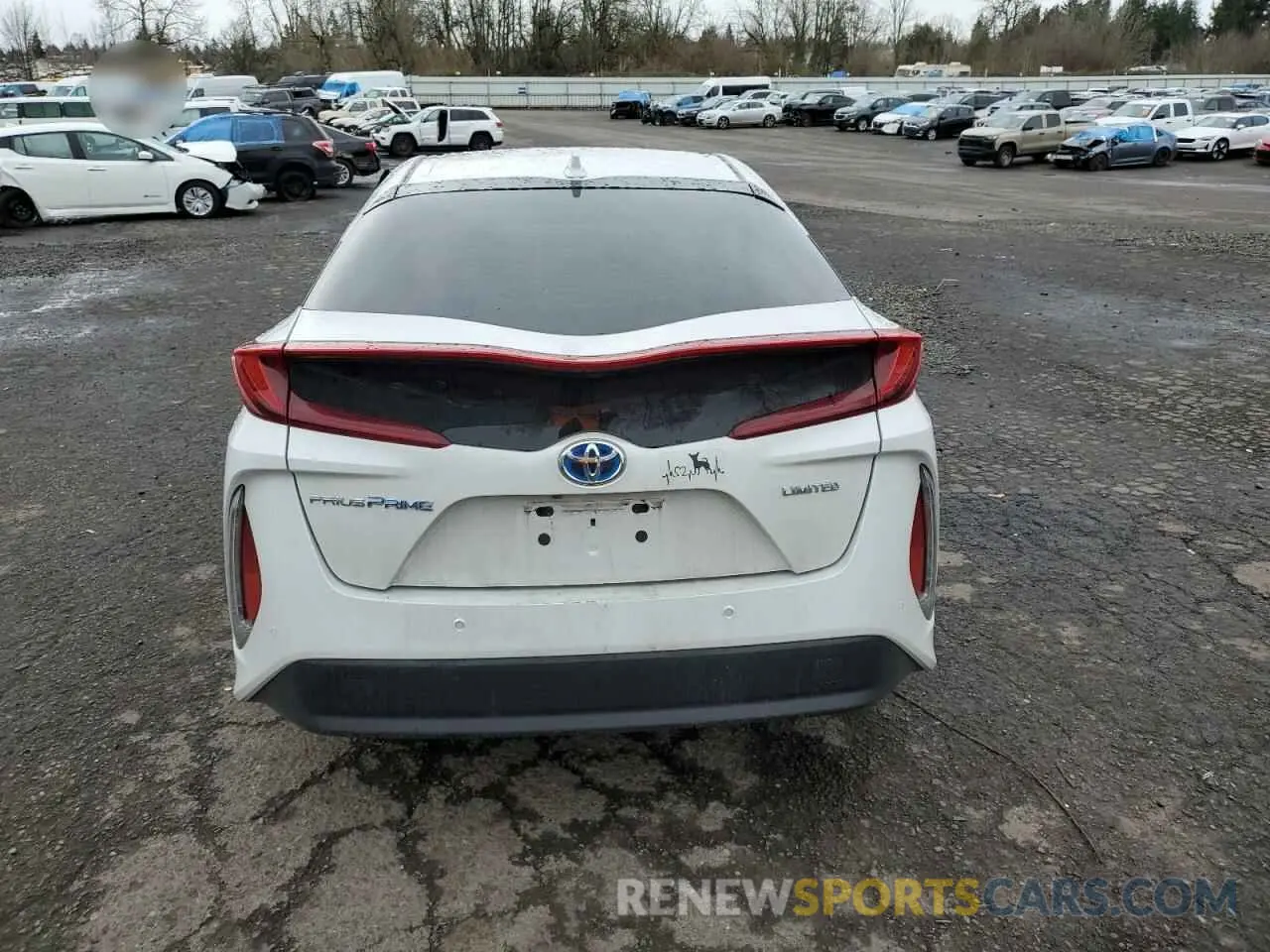 6 Photograph of a damaged car JTDKAMFP0N3205888 TOYOTA PRIUS 2022