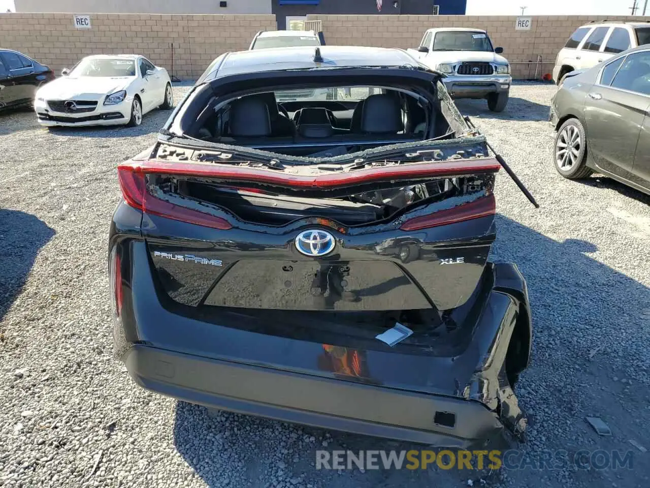 6 Photograph of a damaged car JTDKAMFP5N3220337 TOYOTA PRIUS 2022