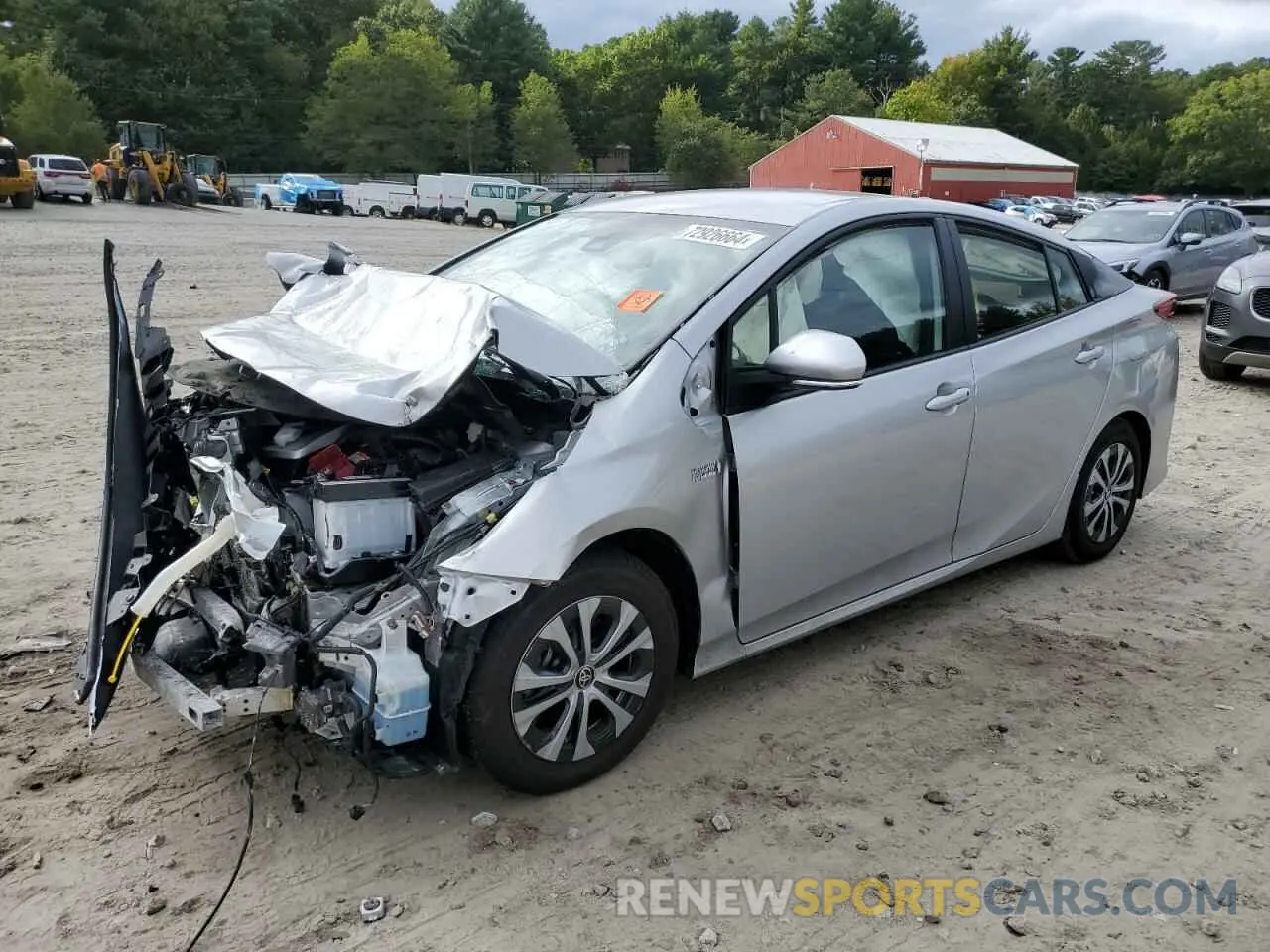 1 Photograph of a damaged car JTDKAMFP5N3222251 TOYOTA PRIUS 2022