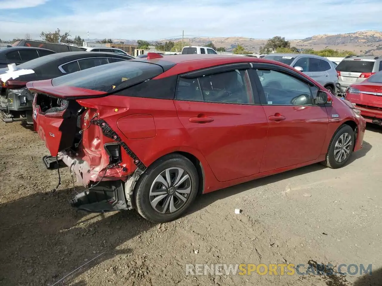 3 Photograph of a damaged car JTDKAMFP8N3197801 TOYOTA PRIUS 2022