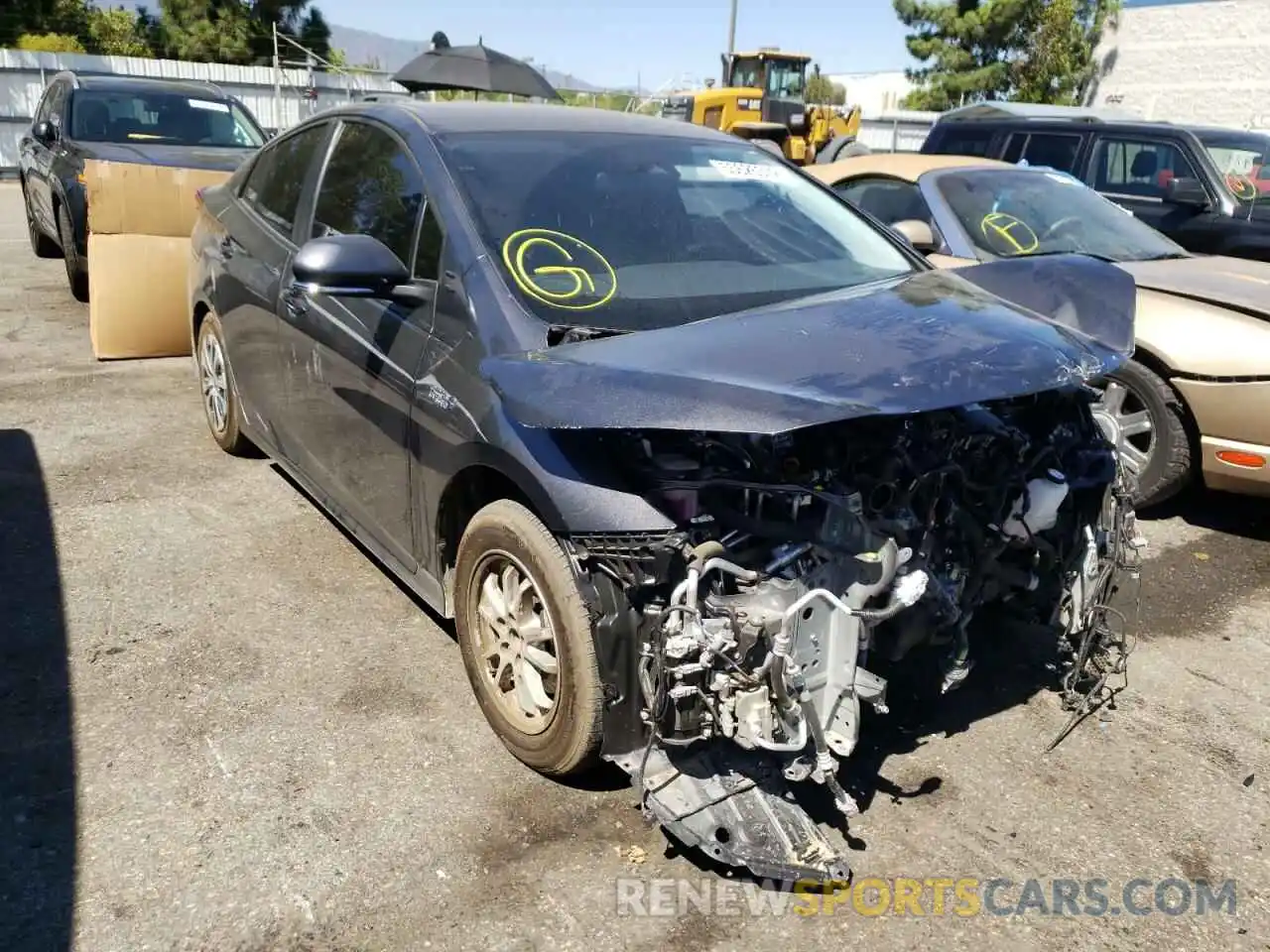 1 Photograph of a damaged car JTDKAMFP8N3210398 TOYOTA PRIUS 2022