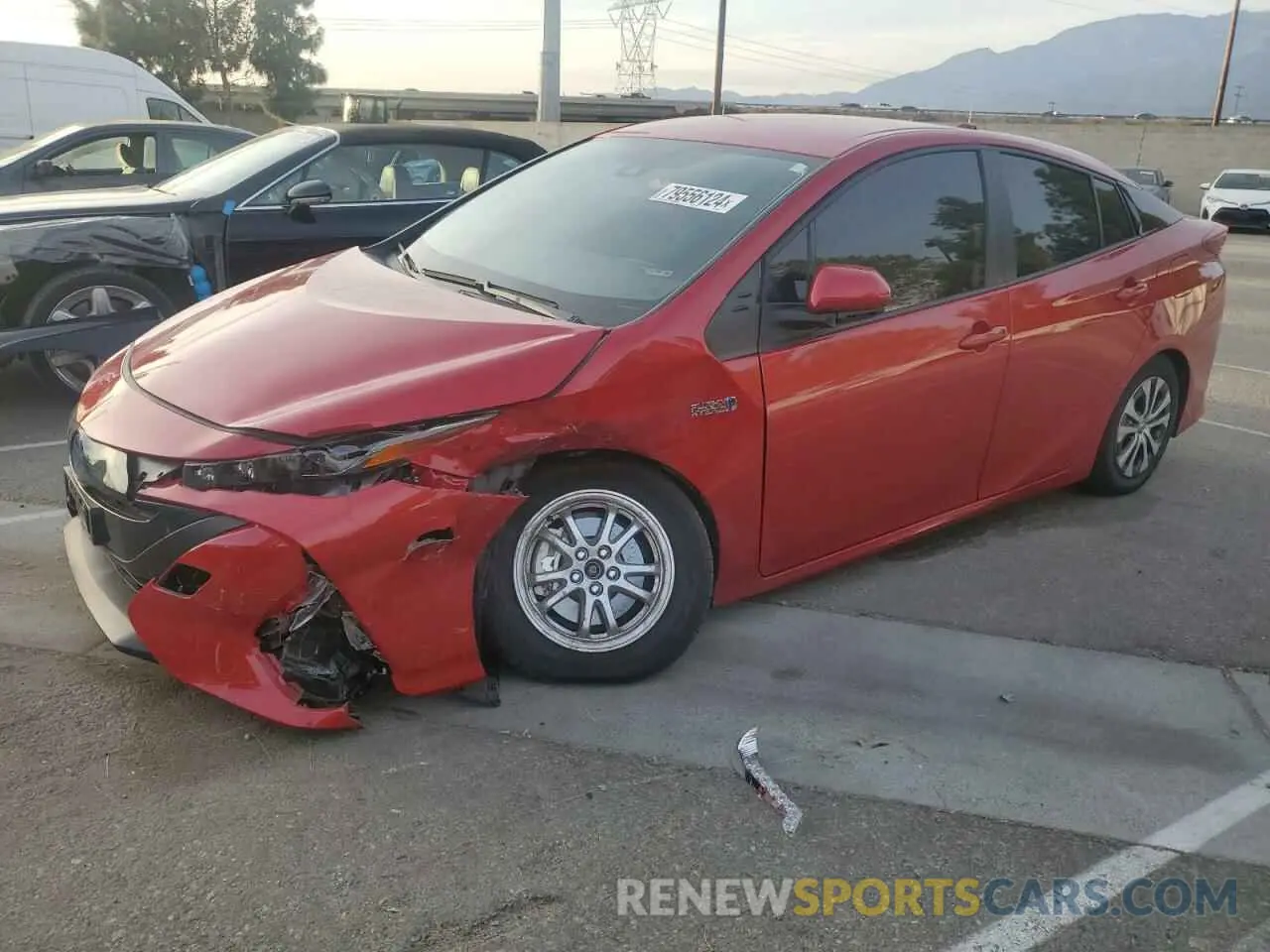 1 Photograph of a damaged car JTDKAMFP8N3224737 TOYOTA PRIUS 2022
