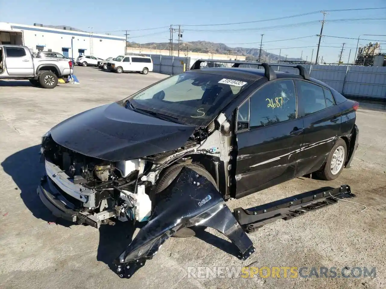 2 Photograph of a damaged car JTDKAMFP9N3198438 TOYOTA PRIUS 2022