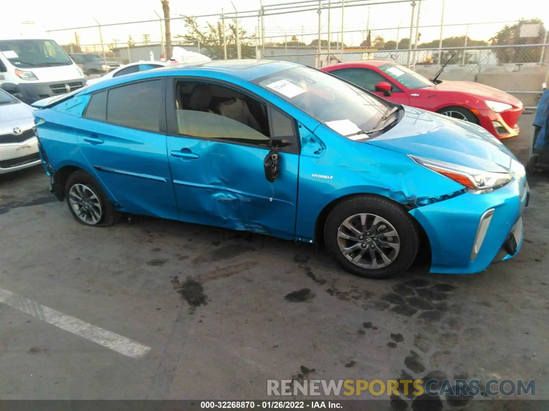 1 Photograph of a damaged car JTDKAMFU0N3155306 TOYOTA PRIUS 2022