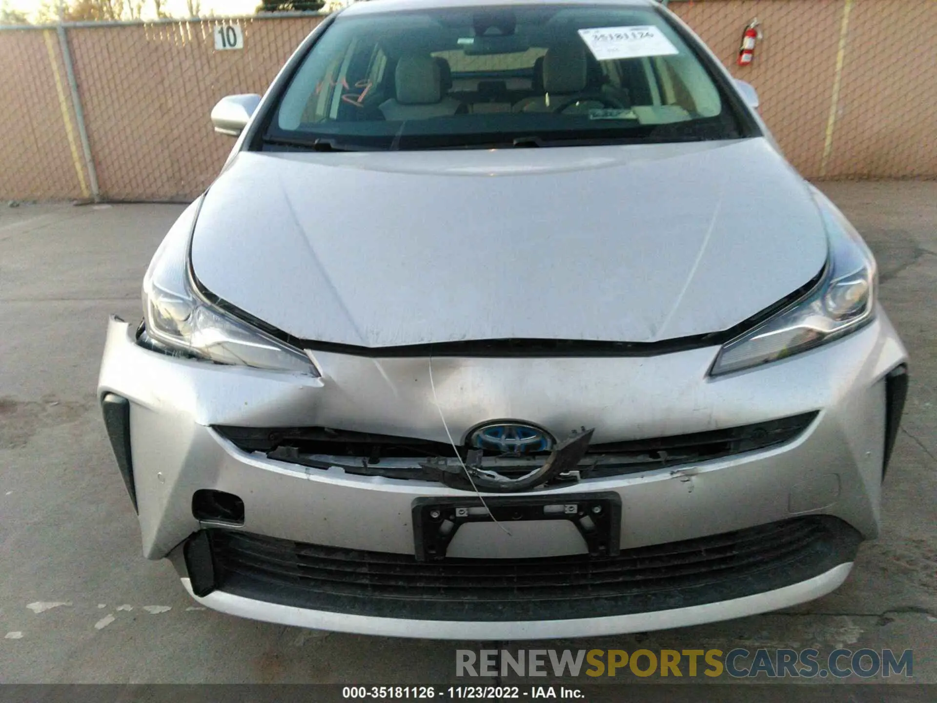 6 Photograph of a damaged car JTDKAMFU0N3177886 TOYOTA PRIUS 2022