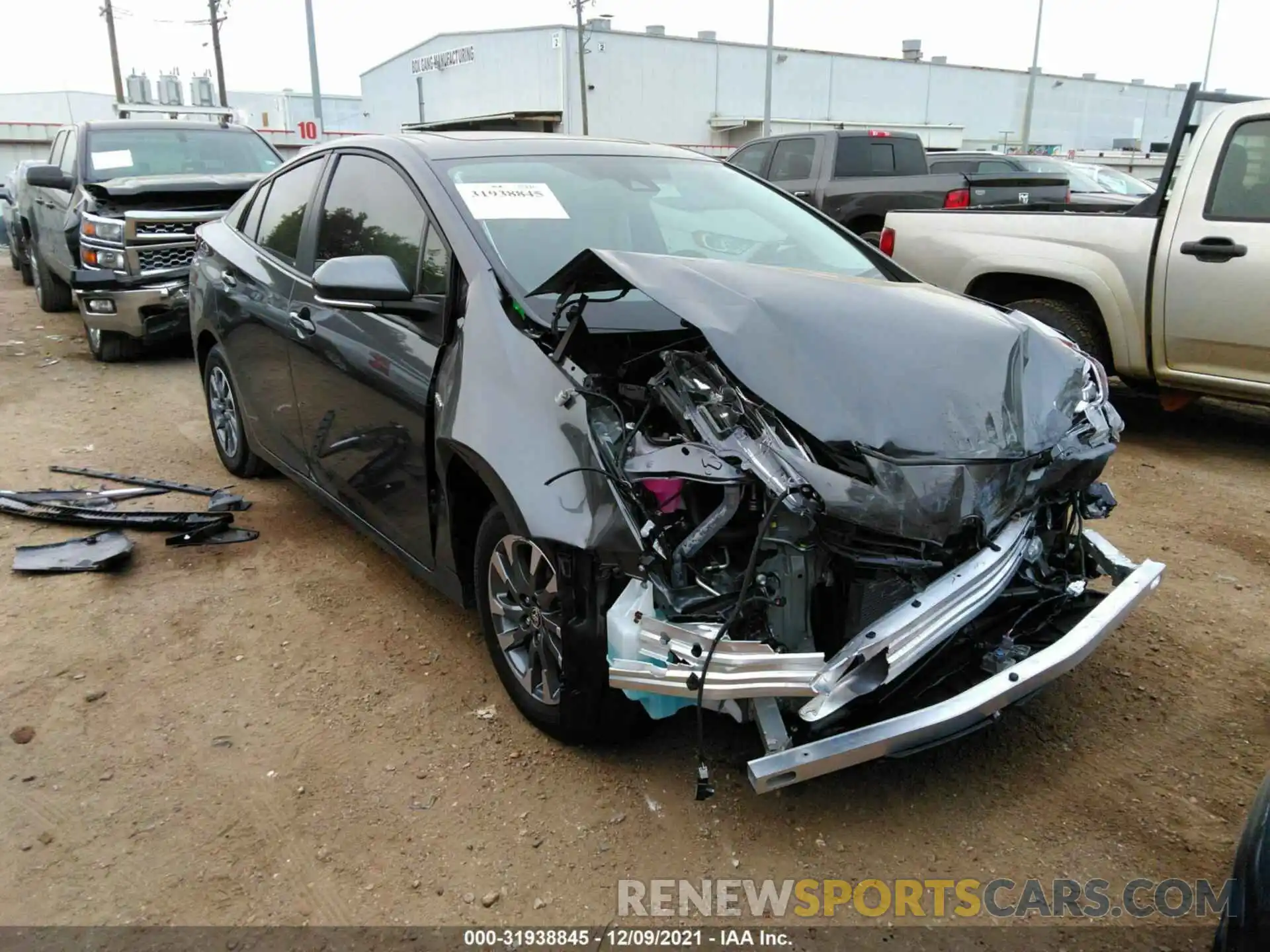 1 Photograph of a damaged car JTDKAMFU1N3161051 TOYOTA PRIUS 2022