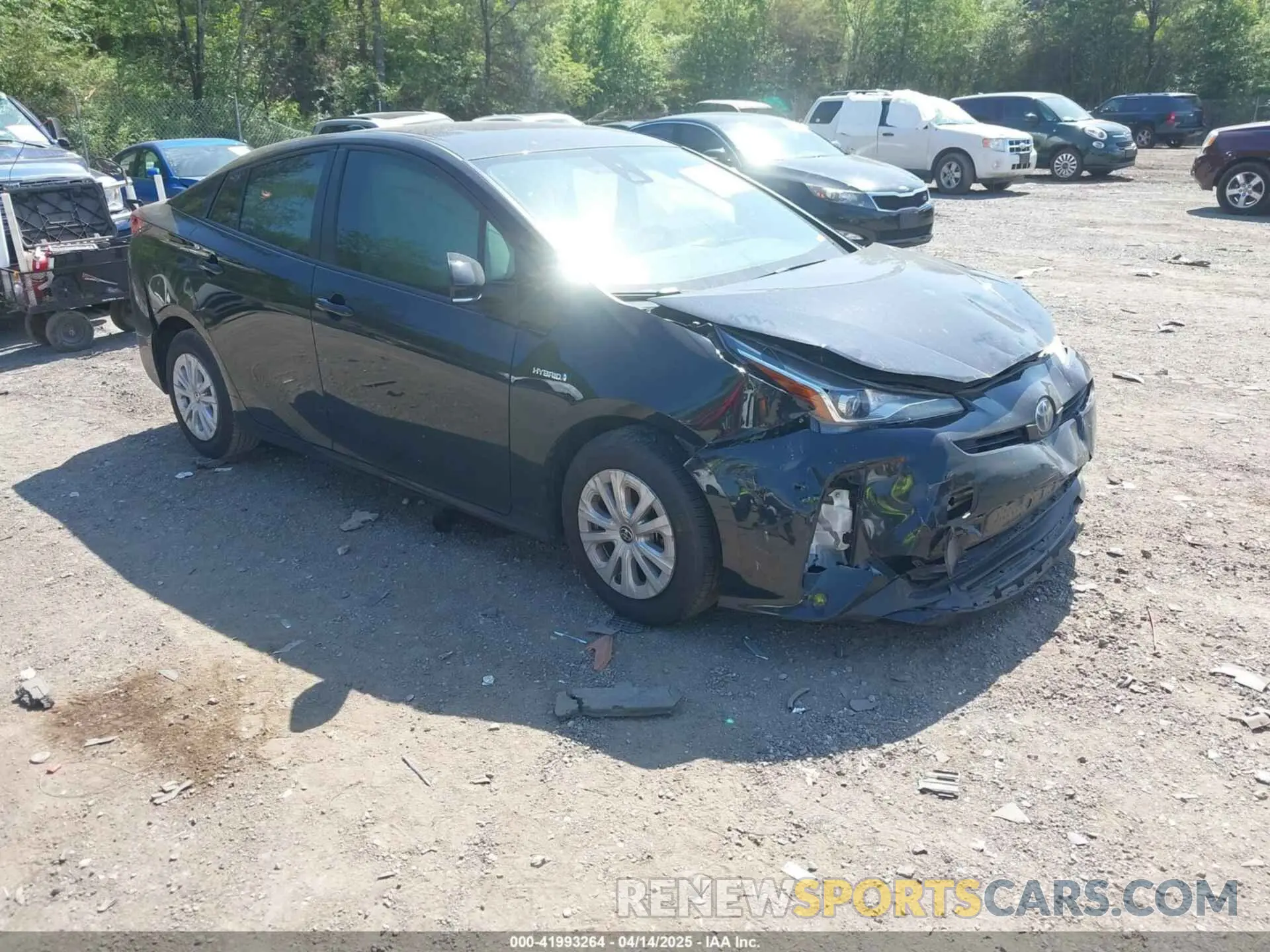 1 Photograph of a damaged car JTDKAMFU1N3182790 TOYOTA PRIUS 2022