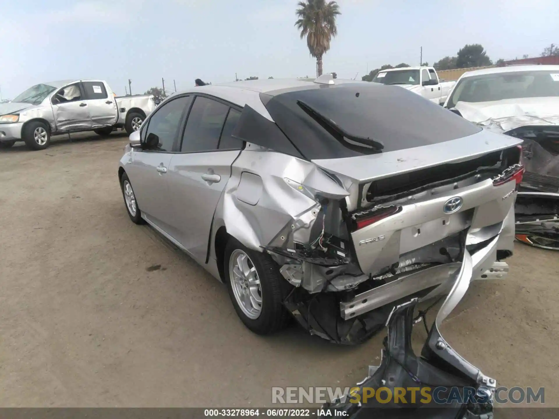 3 Photograph of a damaged car JTDKAMFU2N3158885 TOYOTA PRIUS 2022