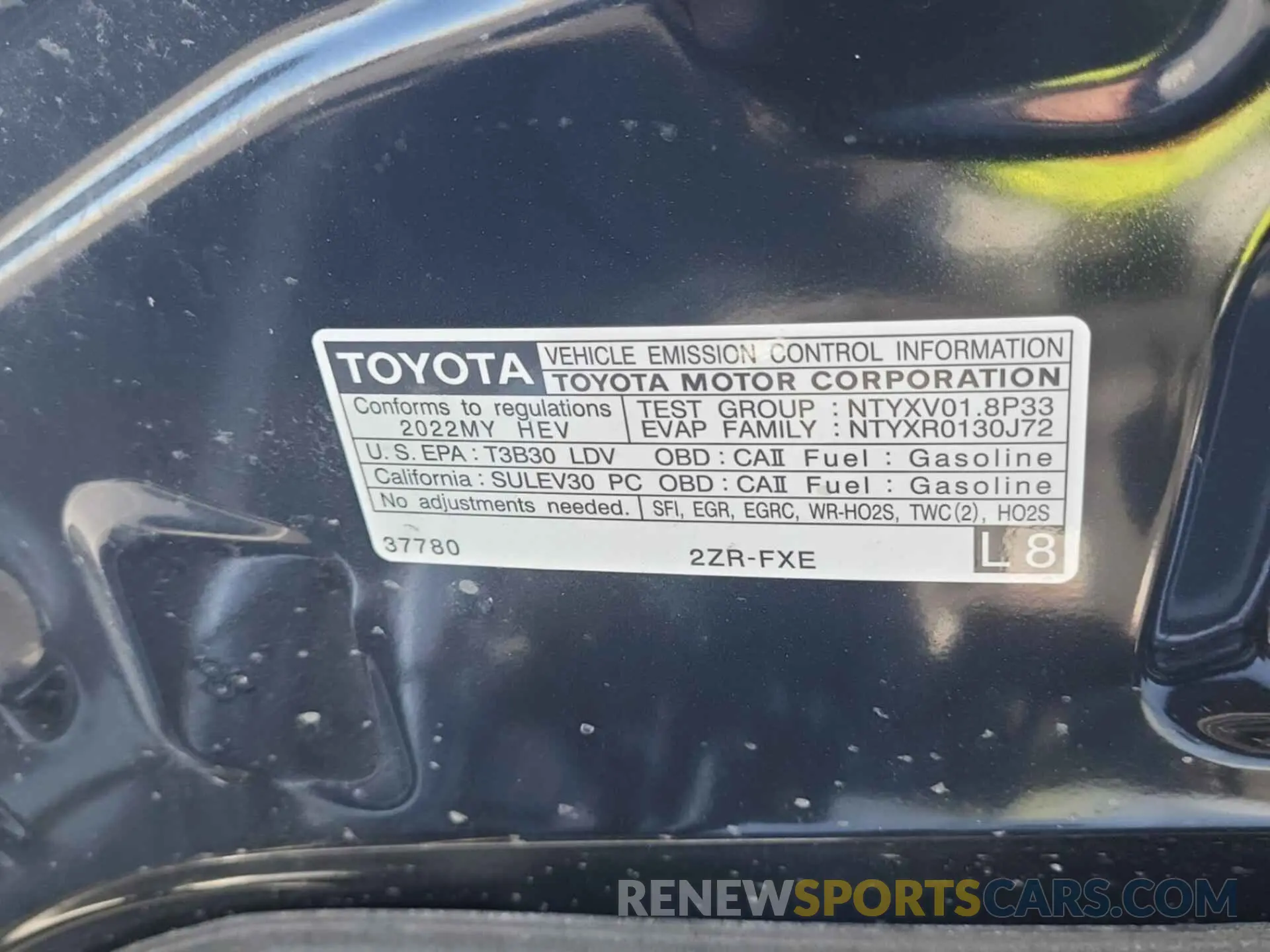 7 Photograph of a damaged car JTDKAMFU2N3161155 TOYOTA PRIUS 2022