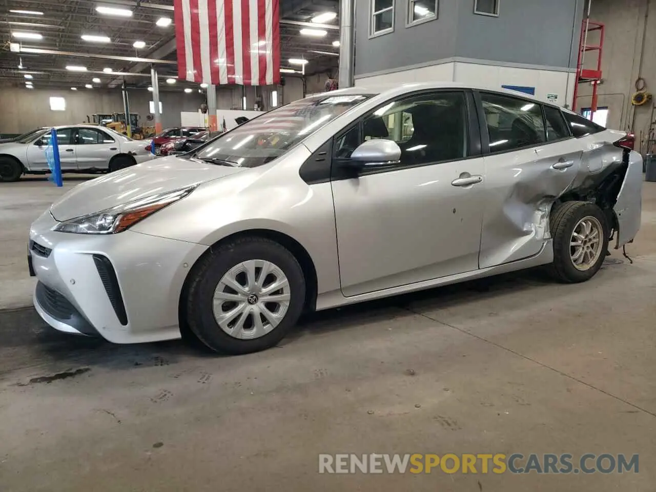 1 Photograph of a damaged car JTDKAMFU2N3183432 TOYOTA PRIUS 2022