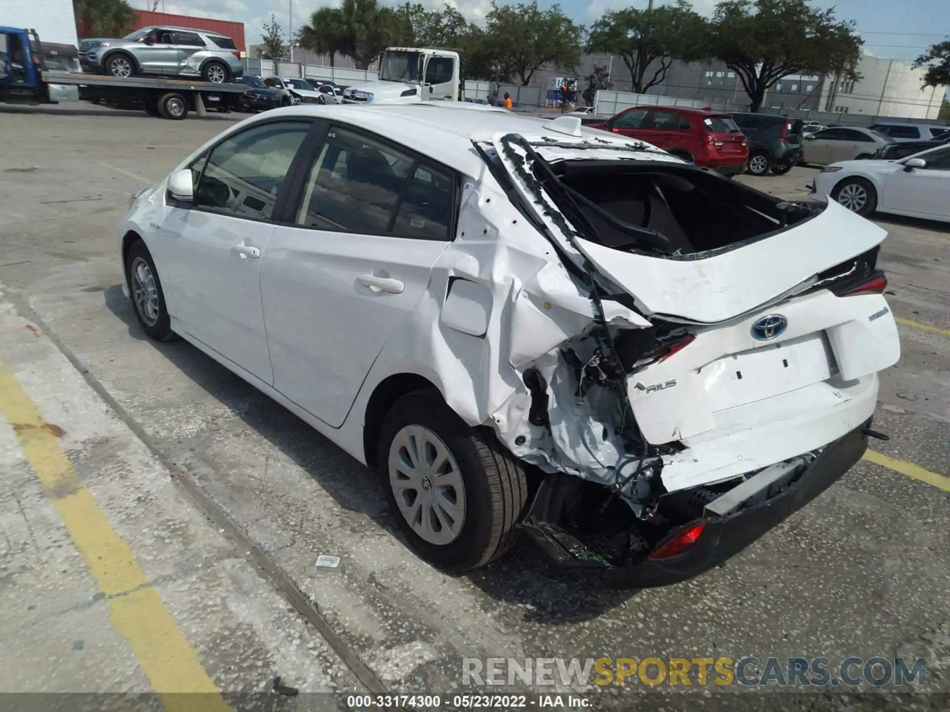 3 Photograph of a damaged car JTDKAMFU3N3156983 TOYOTA PRIUS 2022