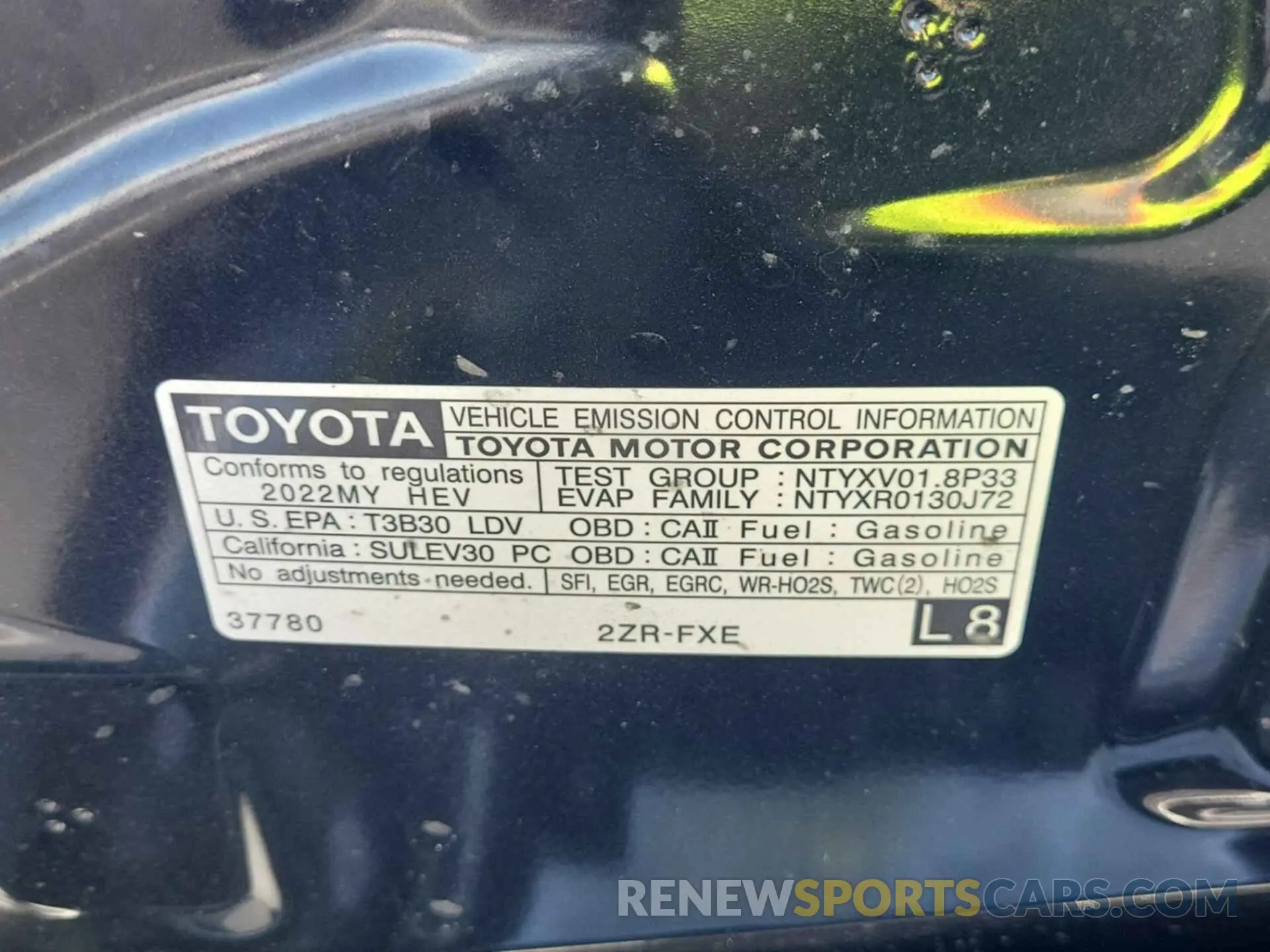 43 Photograph of a damaged car JTDKAMFU3N3159799 TOYOTA PRIUS 2022