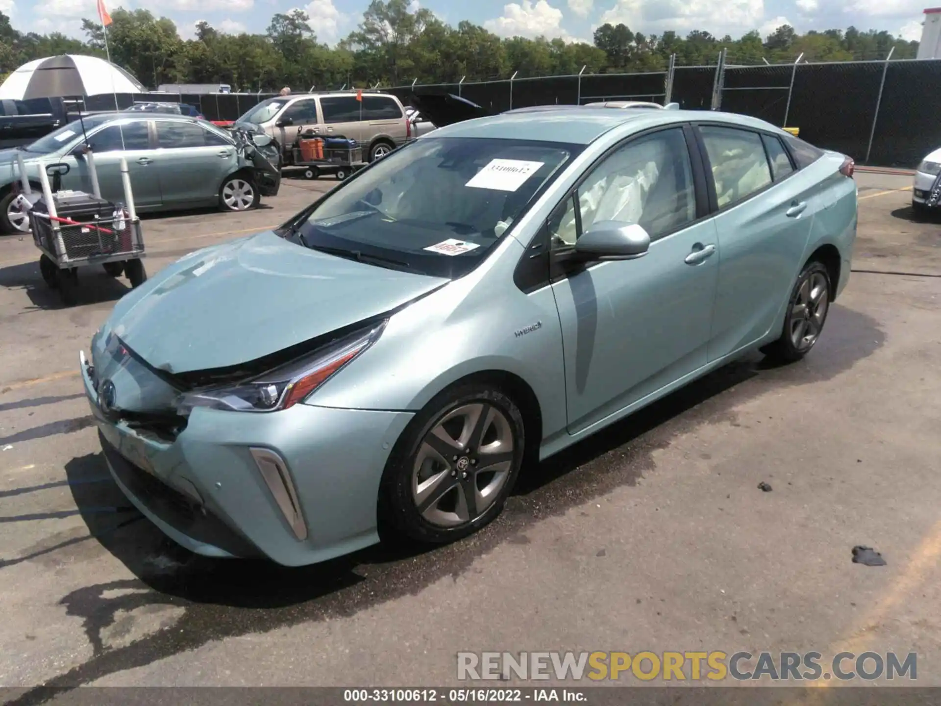 2 Photograph of a damaged car JTDKAMFU3N3164257 TOYOTA PRIUS 2022