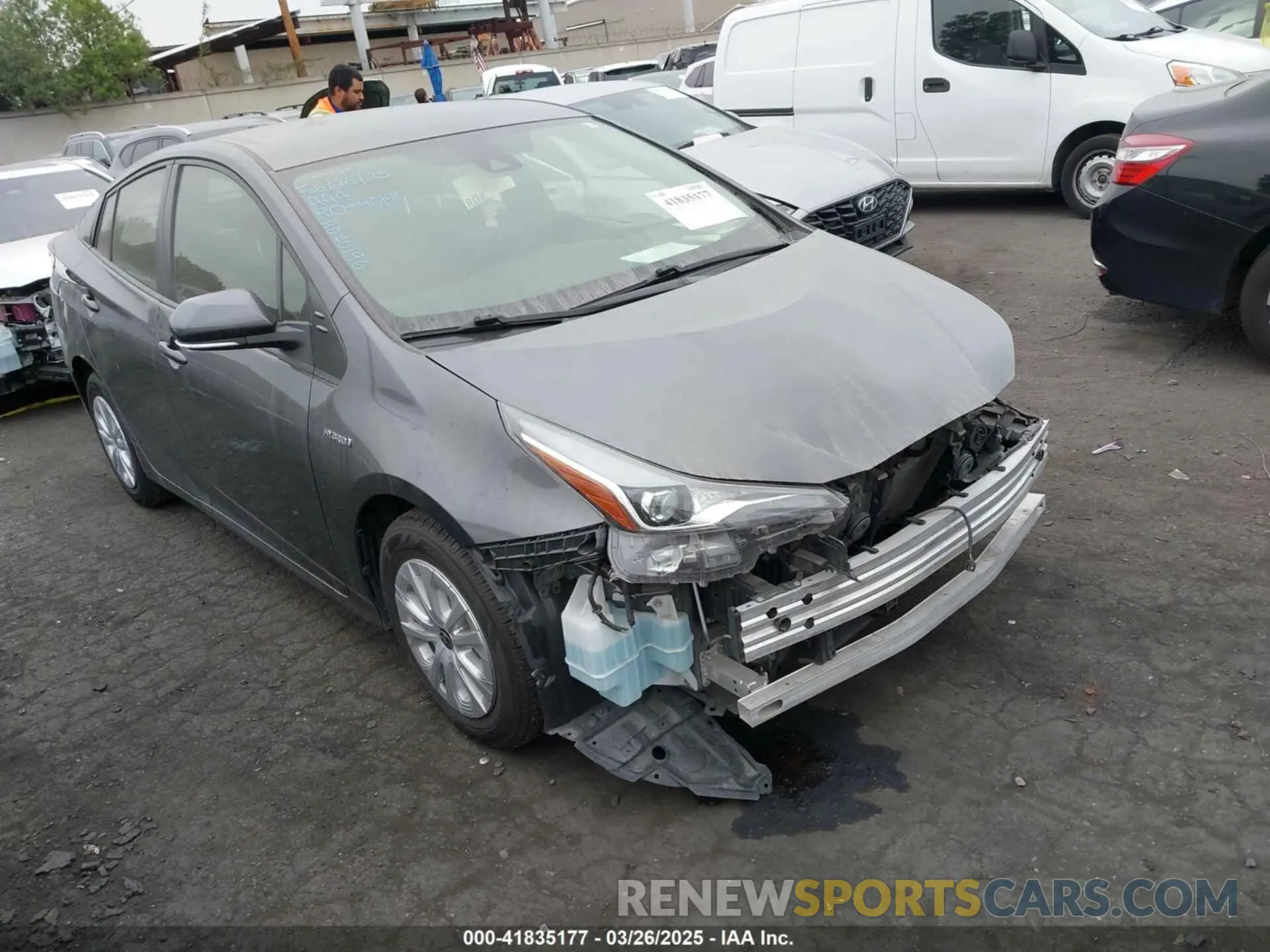 1 Photograph of a damaged car JTDKAMFU3N3174447 TOYOTA PRIUS 2022