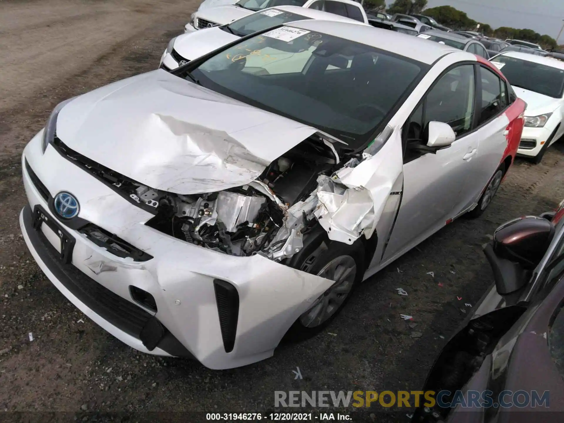 2 Photograph of a damaged car JTDKAMFU4N3156216 TOYOTA PRIUS 2022