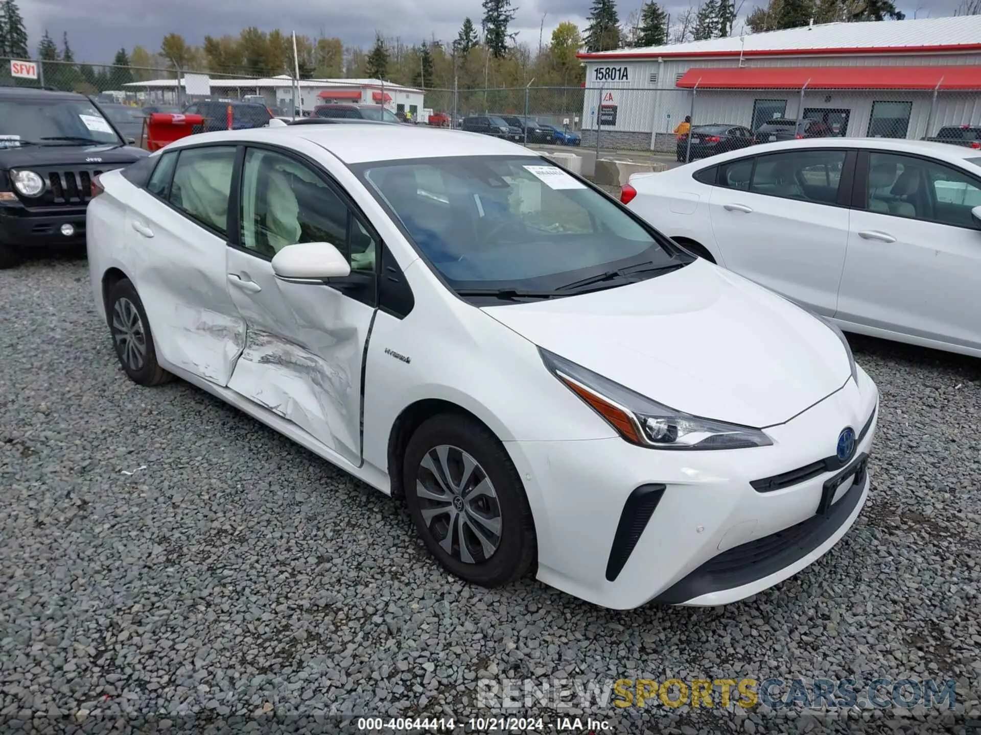 1 Photograph of a damaged car JTDKAMFU4N3180208 TOYOTA PRIUS 2022