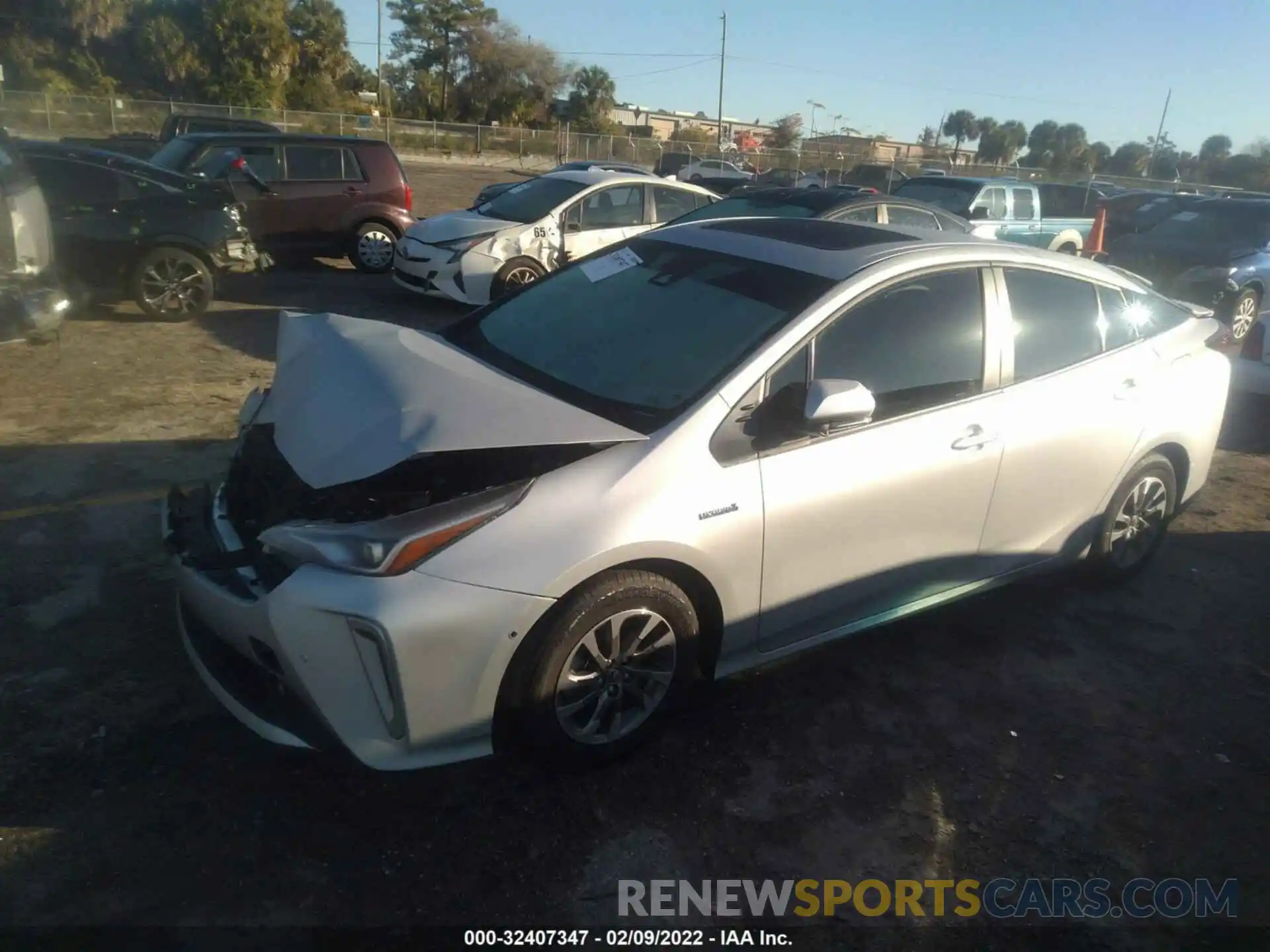 2 Photograph of a damaged car JTDKAMFU5N3165913 TOYOTA PRIUS 2022