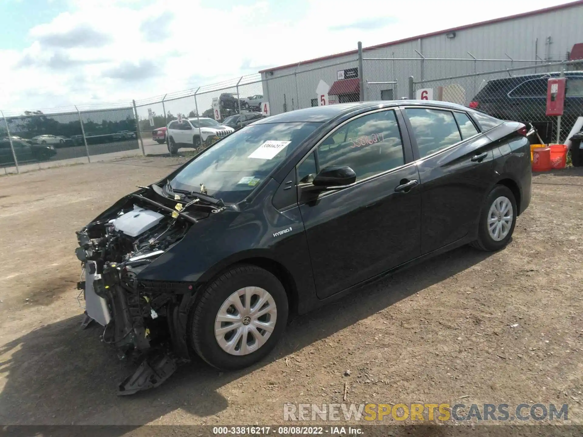 2 Photograph of a damaged car JTDKAMFU5N3166964 TOYOTA PRIUS 2022