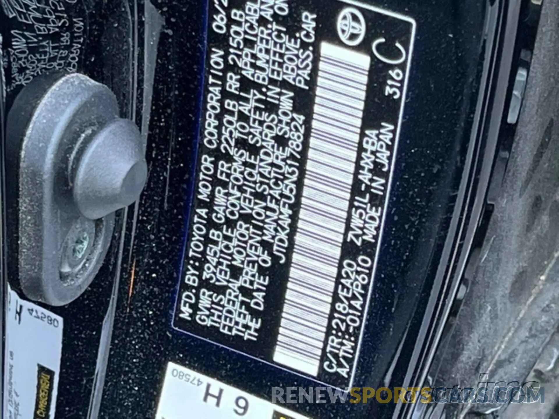 14 Photograph of a damaged car JTDKAMFU5N3178824 TOYOTA PRIUS 2022
