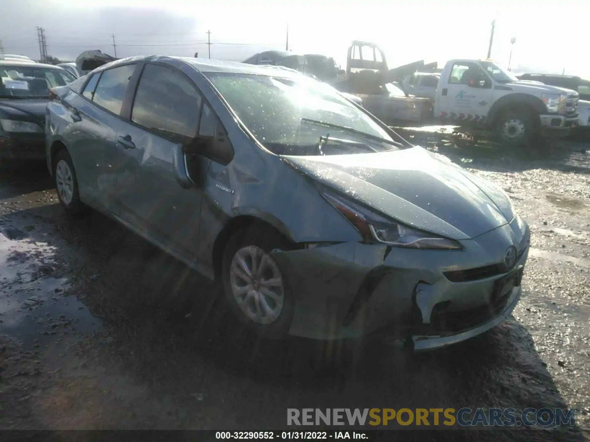 1 Photograph of a damaged car JTDKAMFU6N3154709 TOYOTA PRIUS 2022