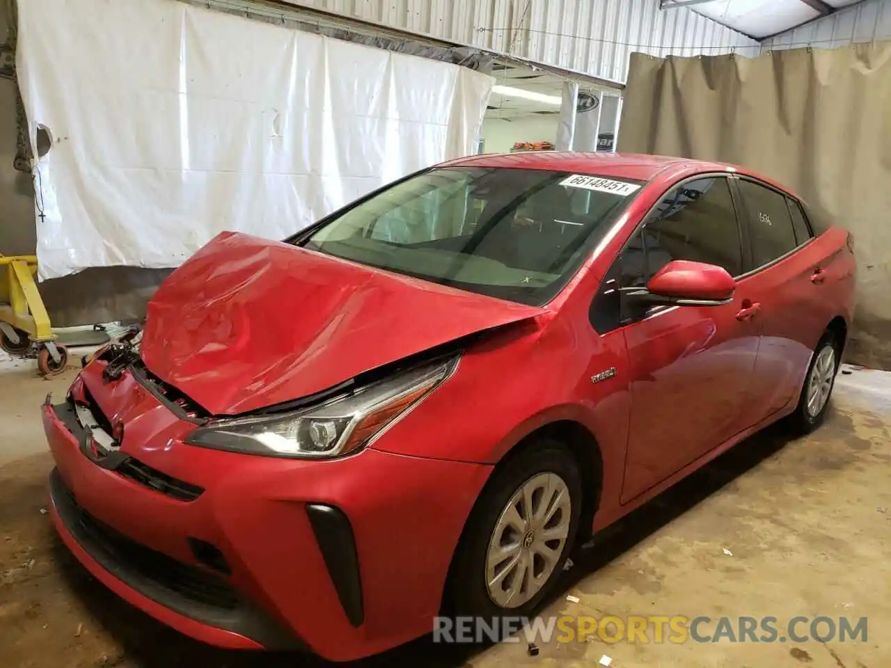 2 Photograph of a damaged car JTDKAMFU6N3156217 TOYOTA PRIUS 2022