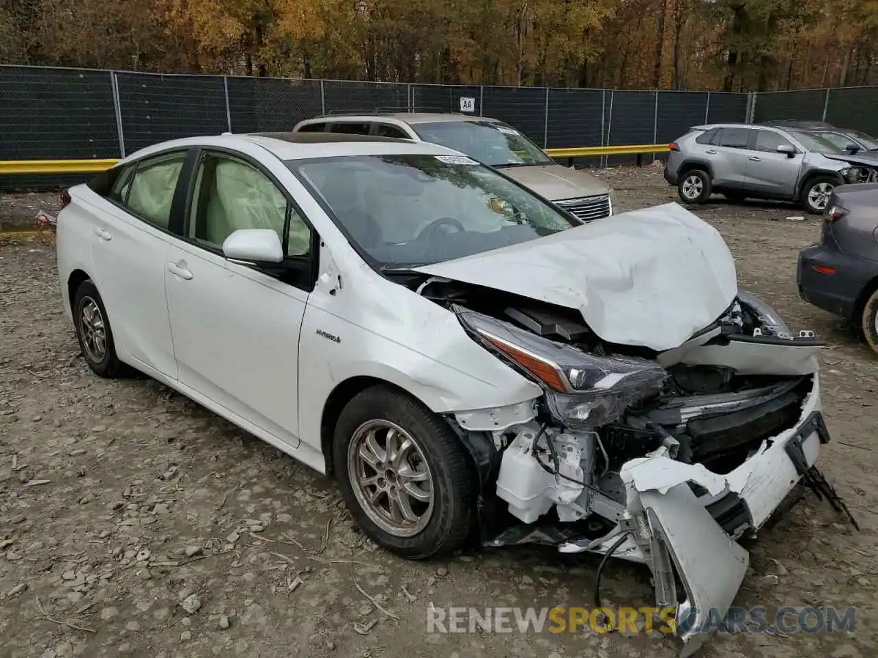 1 Photograph of a damaged car JTDKAMFU7N3154461 TOYOTA PRIUS 2022