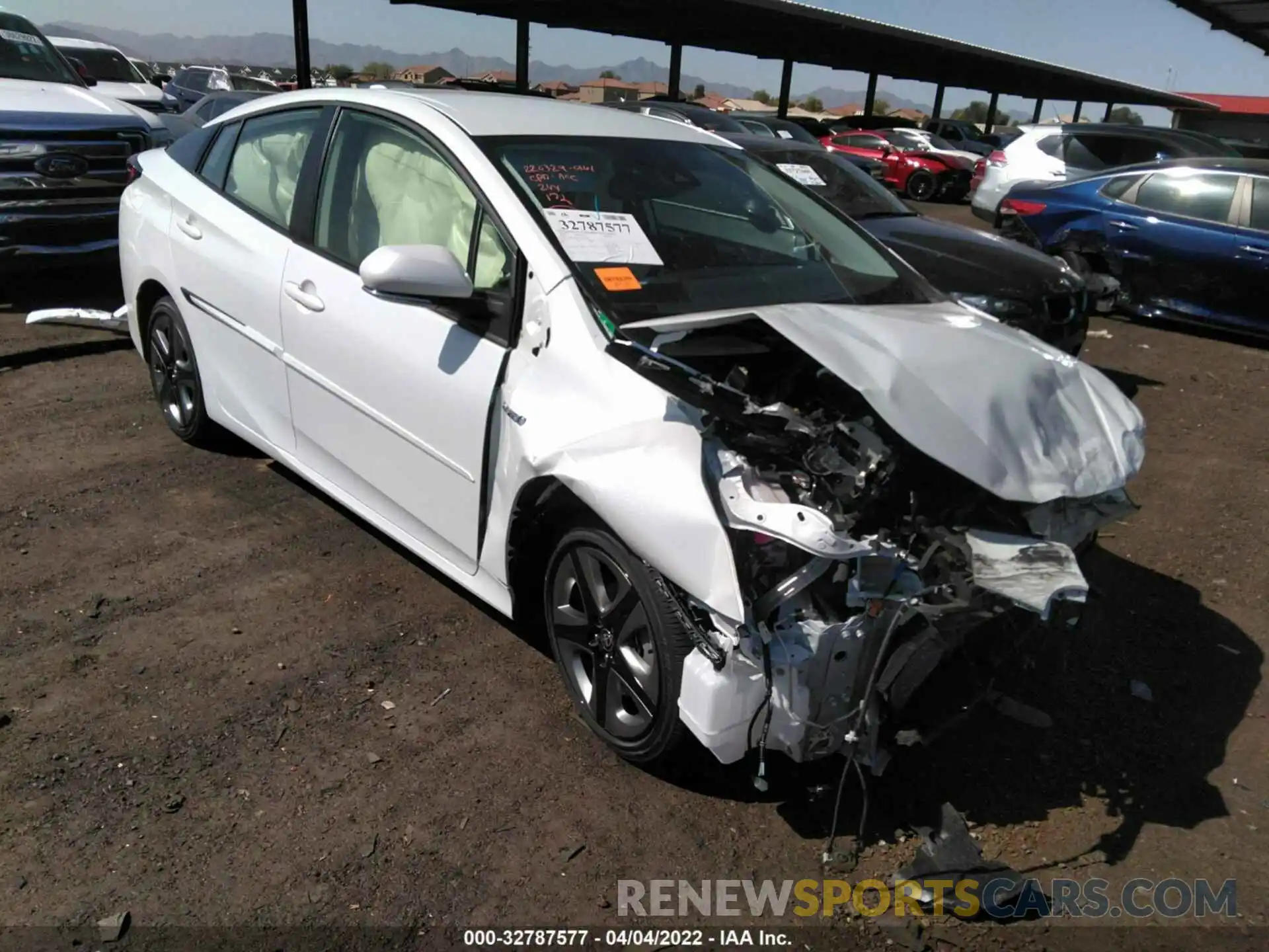 1 Photograph of a damaged car JTDKAMFU7N3167369 TOYOTA PRIUS 2022