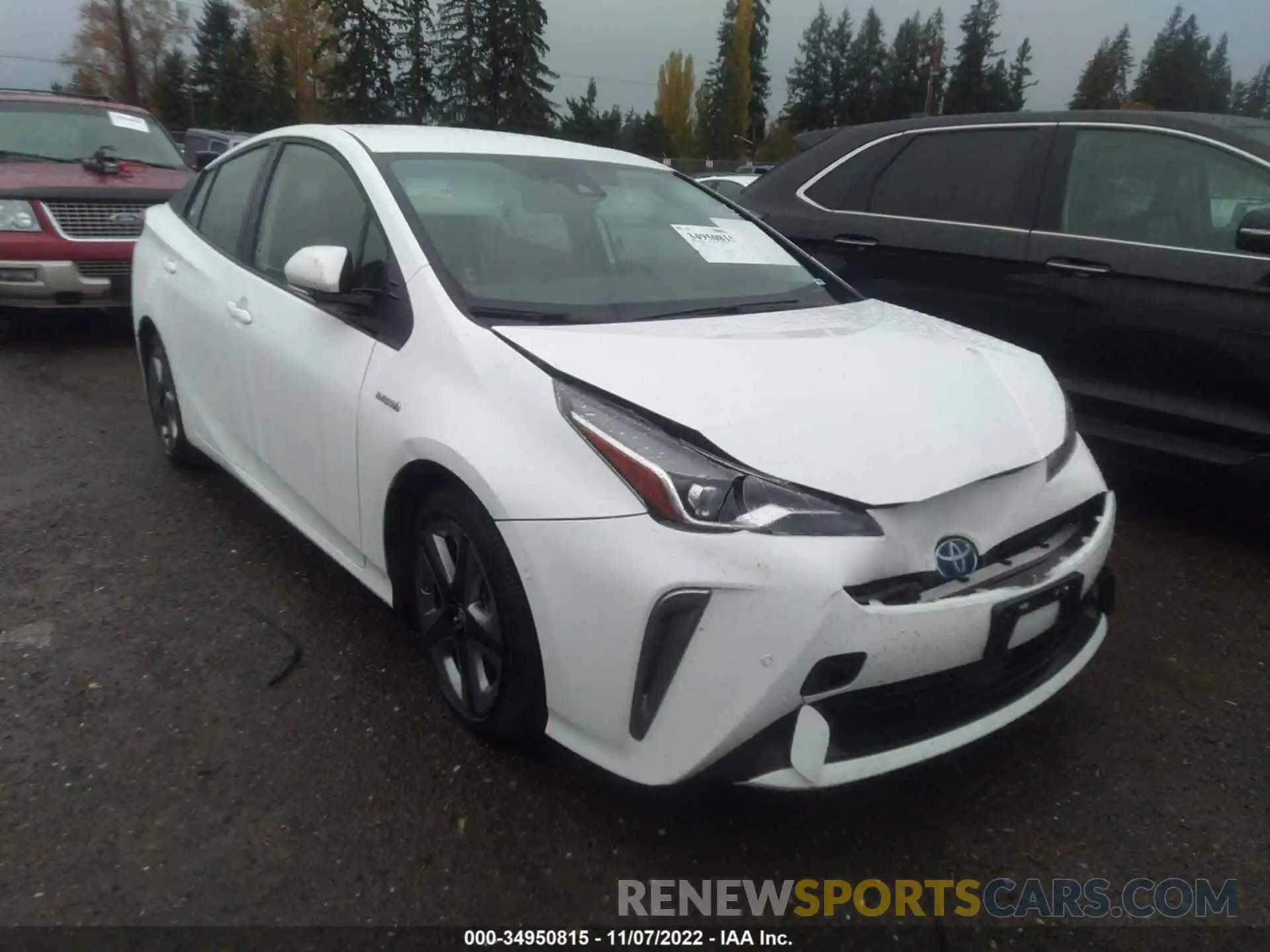 1 Photograph of a damaged car JTDKAMFU8N3154470 TOYOTA PRIUS 2022