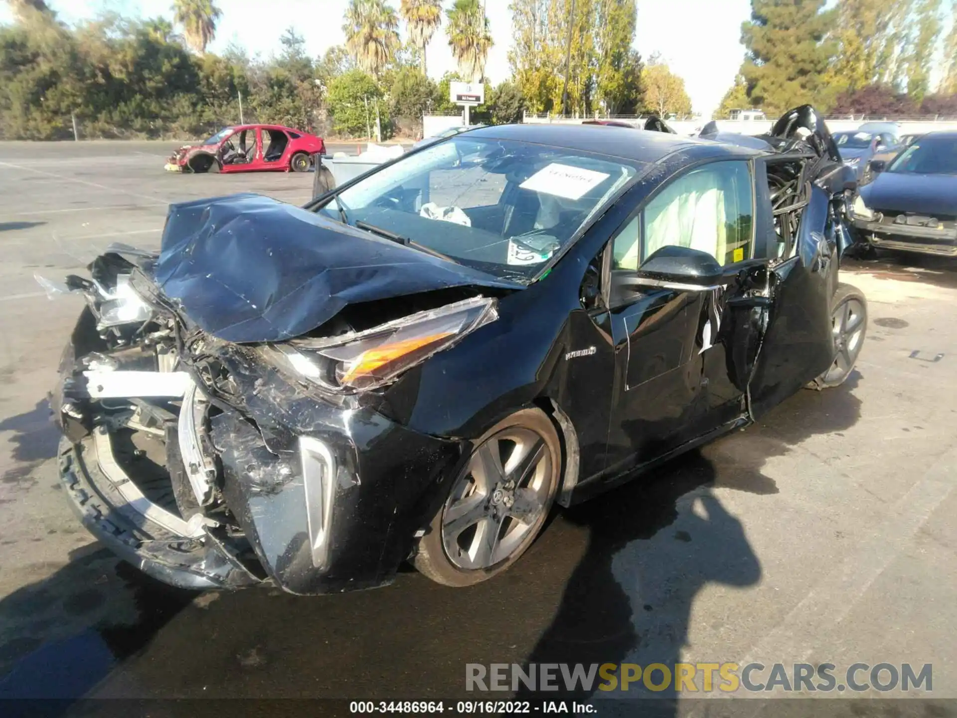 2 Photograph of a damaged car JTDKAMFU8N3160012 TOYOTA PRIUS 2022