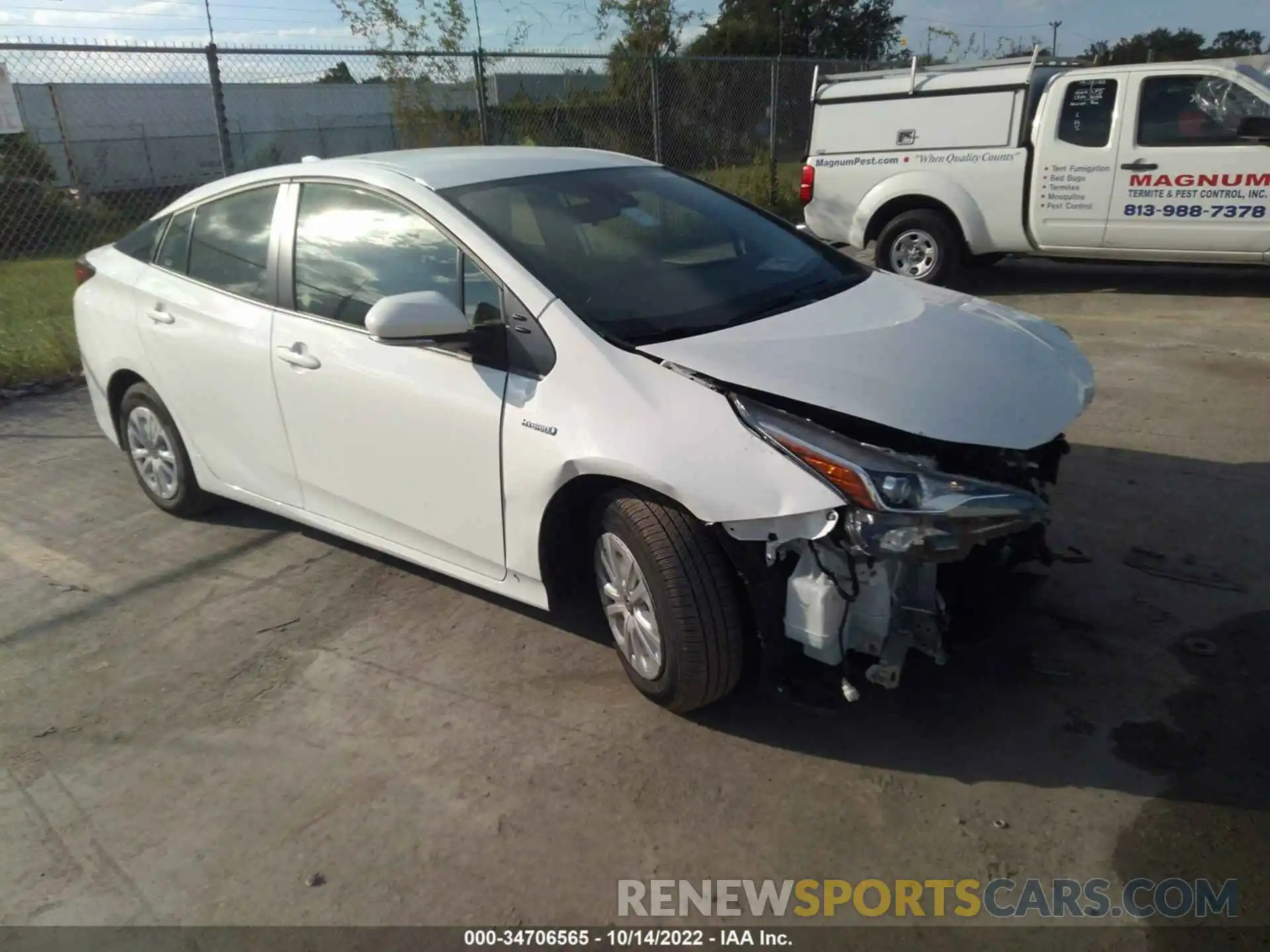 1 Photograph of a damaged car JTDKAMFU8N3160026 TOYOTA PRIUS 2022