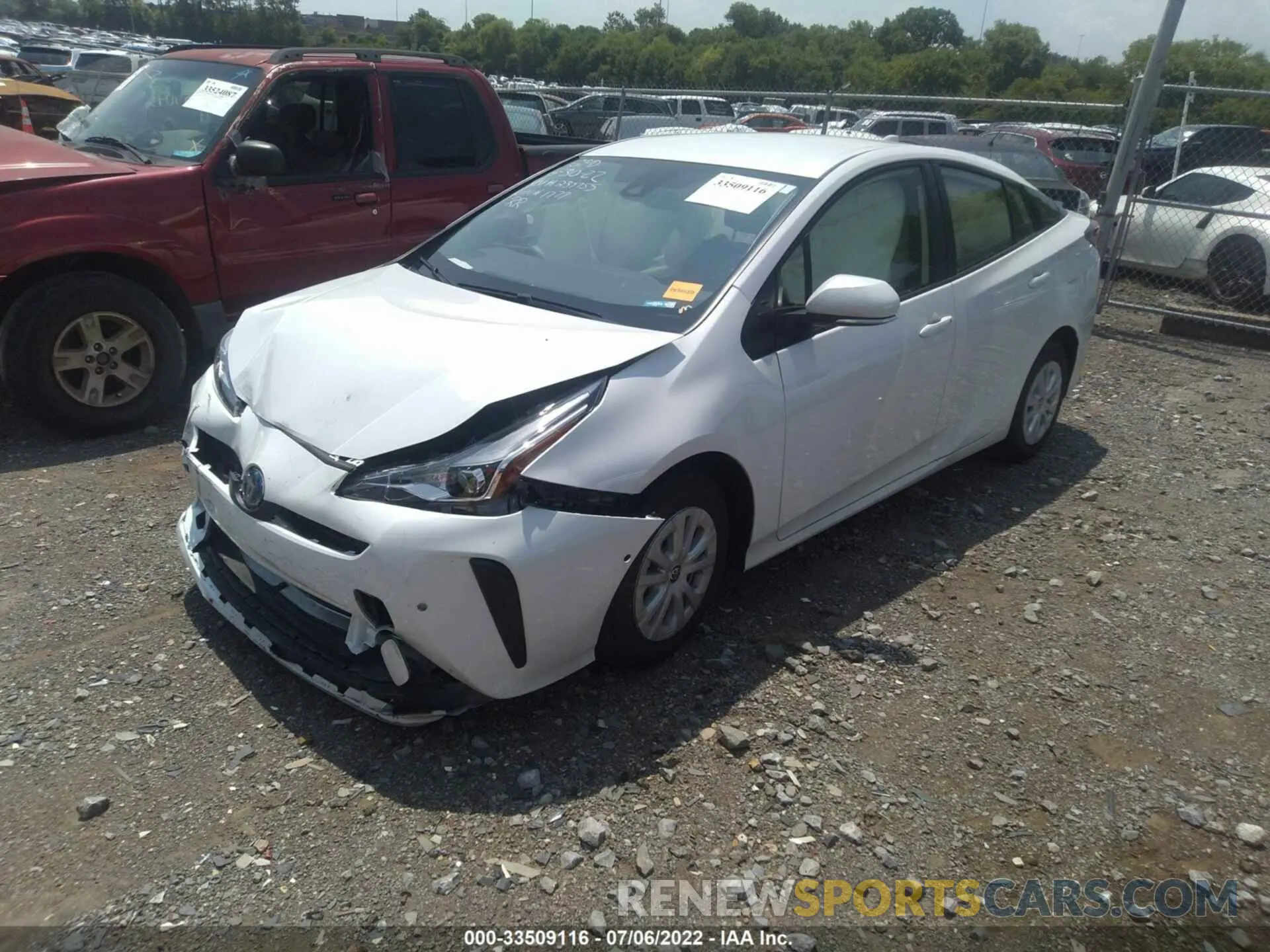 2 Photograph of a damaged car JTDKAMFU9N3171777 TOYOTA PRIUS 2022