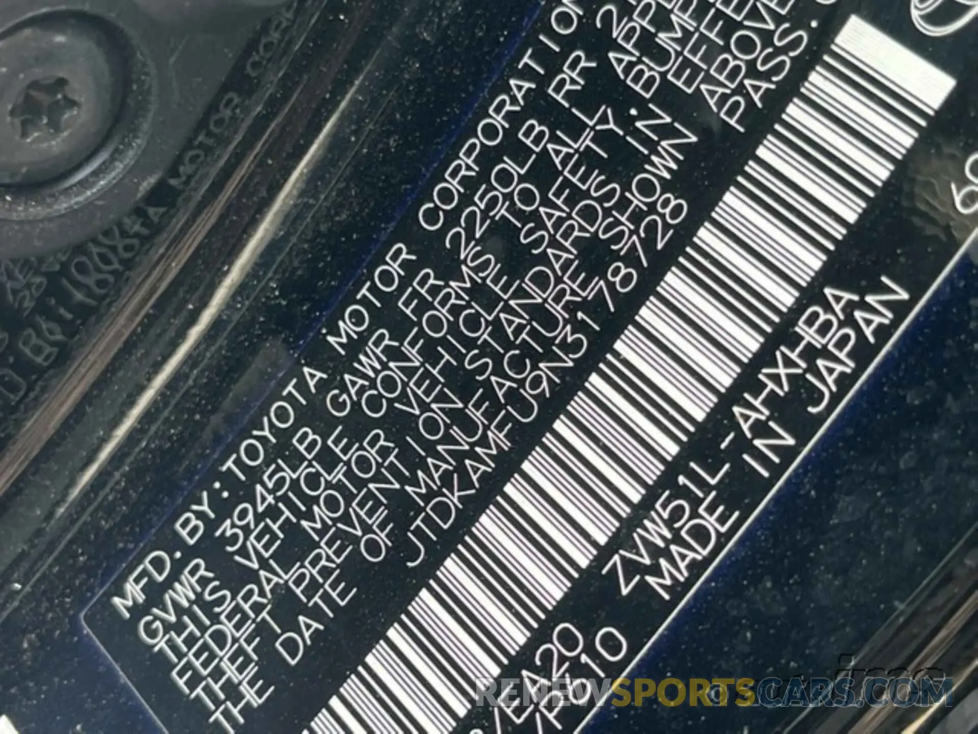3 Photograph of a damaged car JTDKAMFU9N3178728 TOYOTA PRIUS 2022