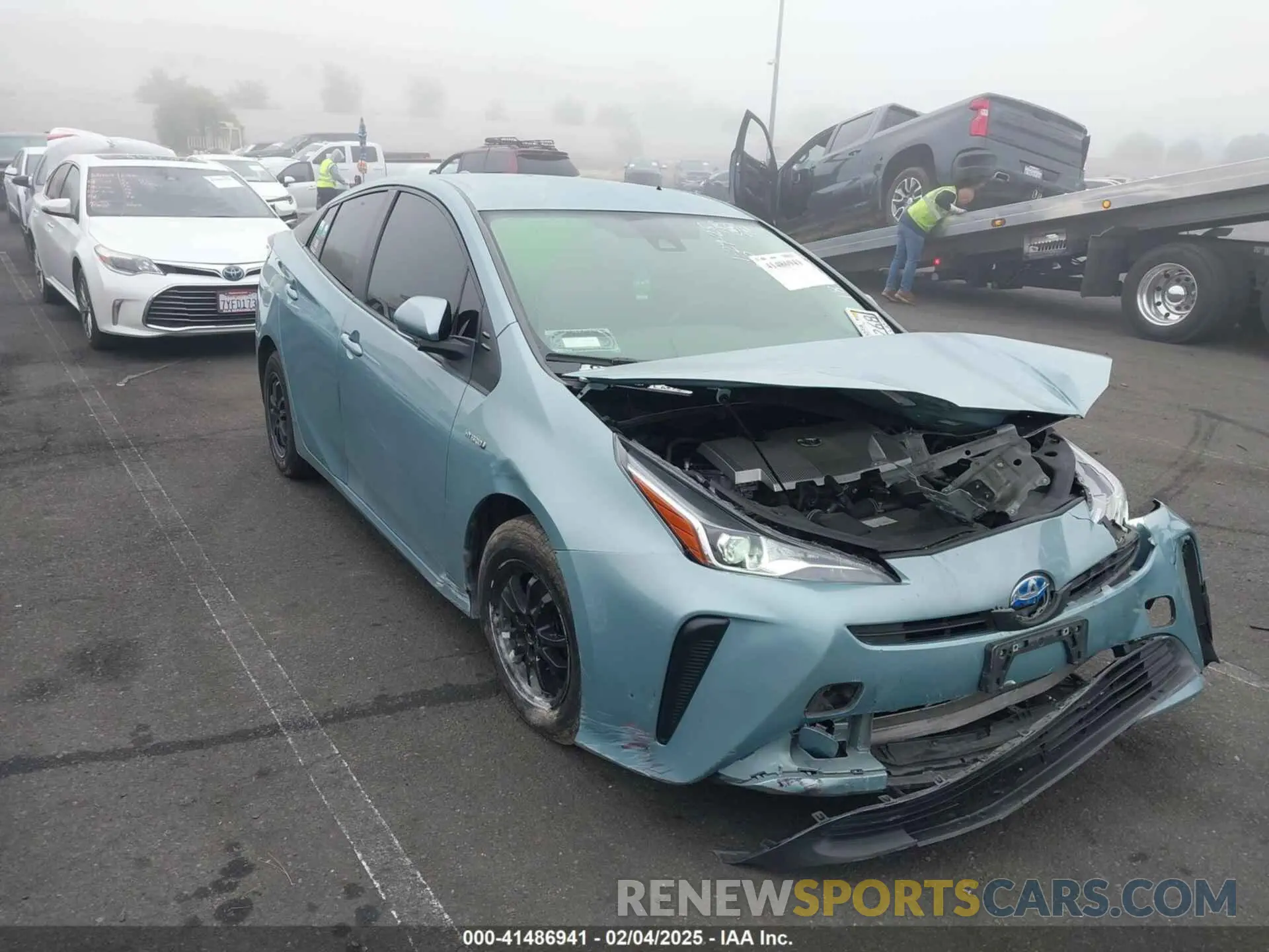 1 Photograph of a damaged car JTDKAMFU9N3186859 TOYOTA PRIUS 2022