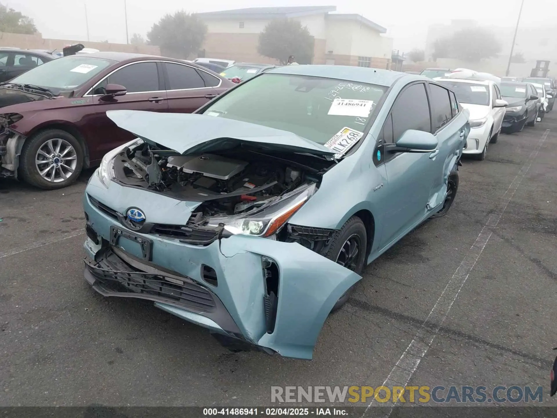2 Photograph of a damaged car JTDKAMFU9N3186859 TOYOTA PRIUS 2022
