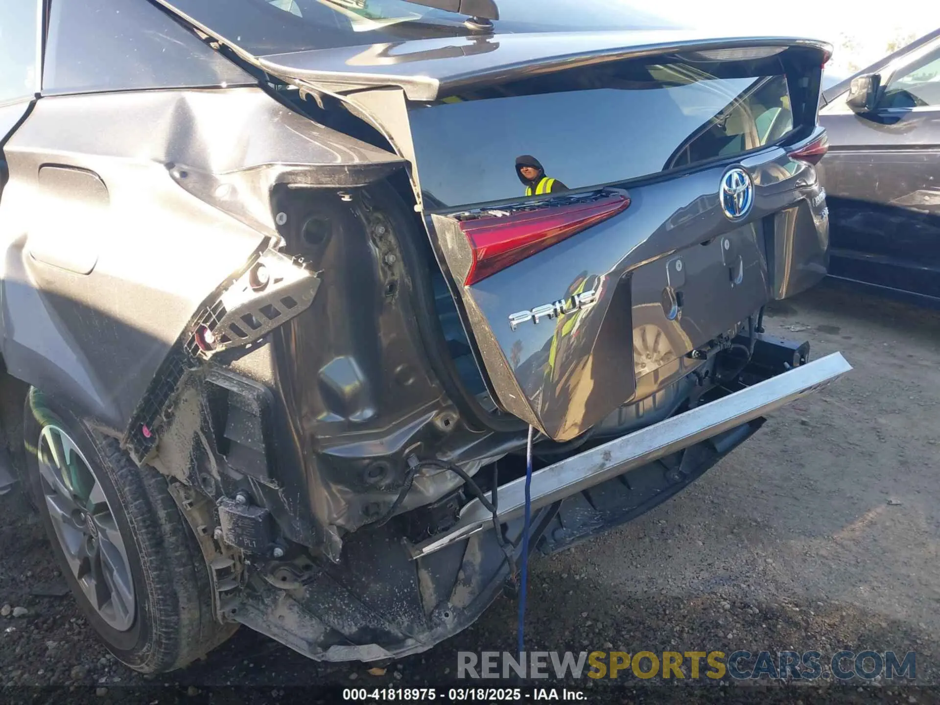 6 Photograph of a damaged car JTDKAMFUON3182683 TOYOTA PRIUS 2022