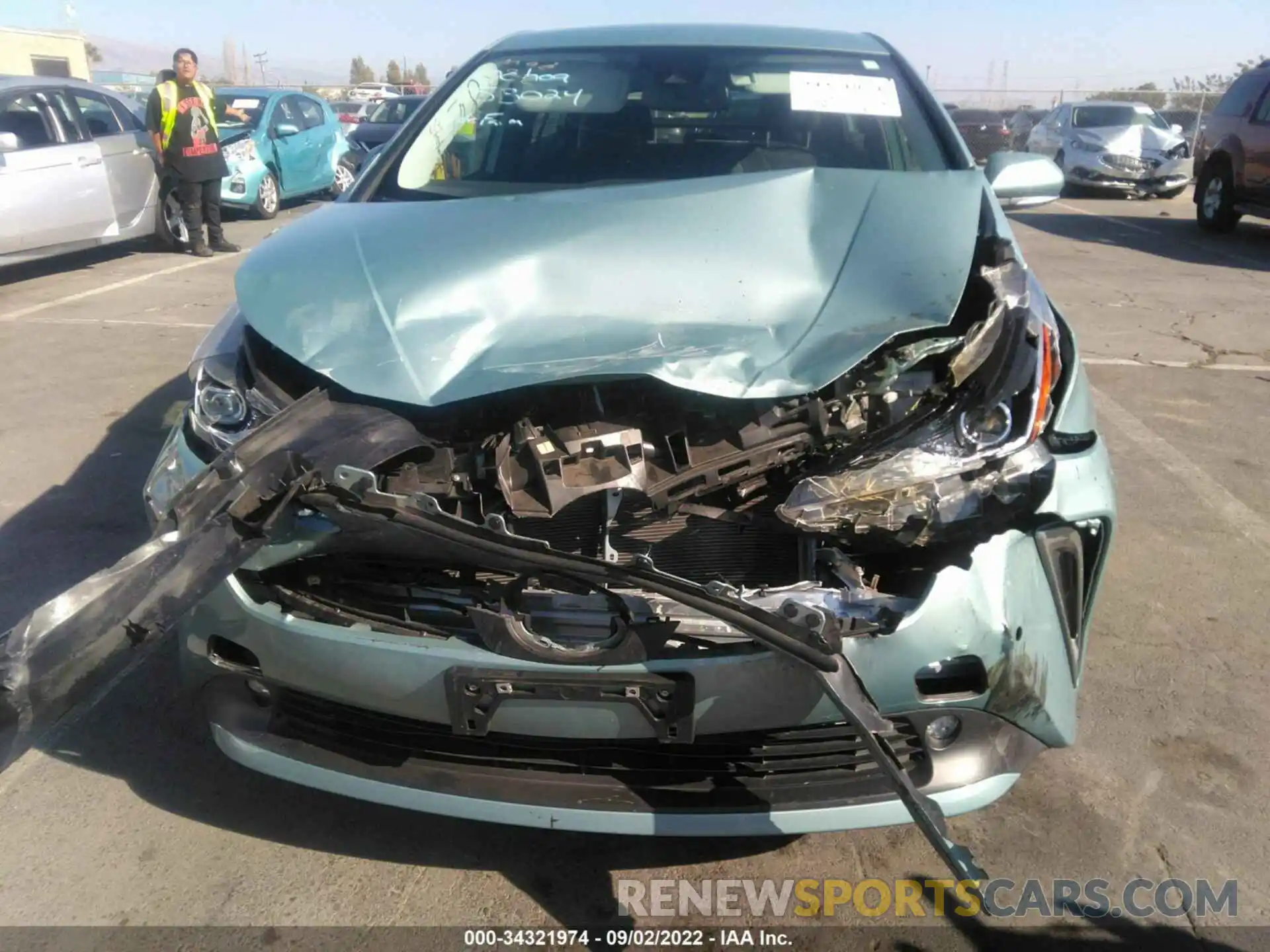 6 Photograph of a damaged car JTDKAMFUXN3153532 TOYOTA PRIUS 2022