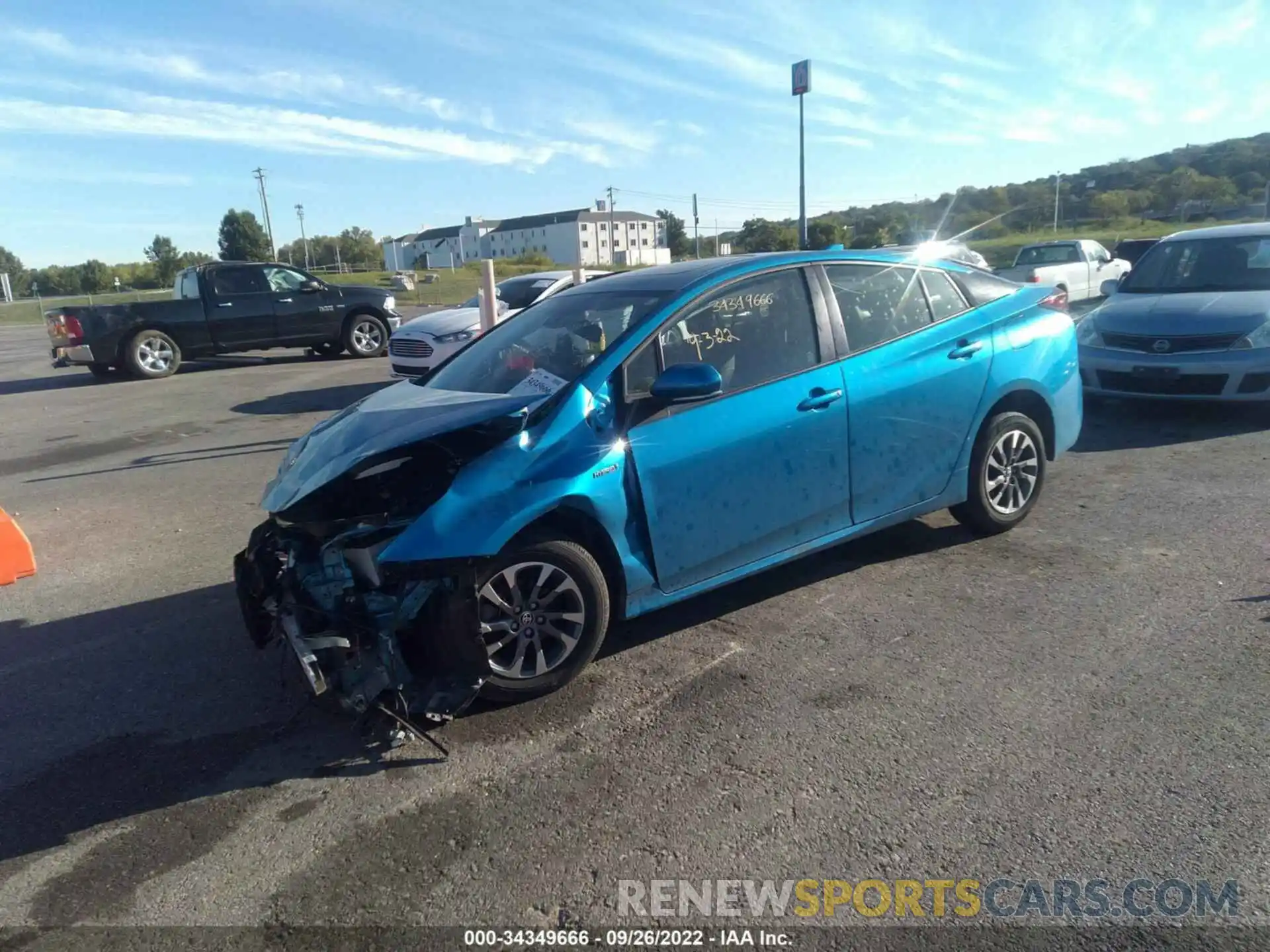 2 Photograph of a damaged car JTDKAMFUXN3157550 TOYOTA PRIUS 2022