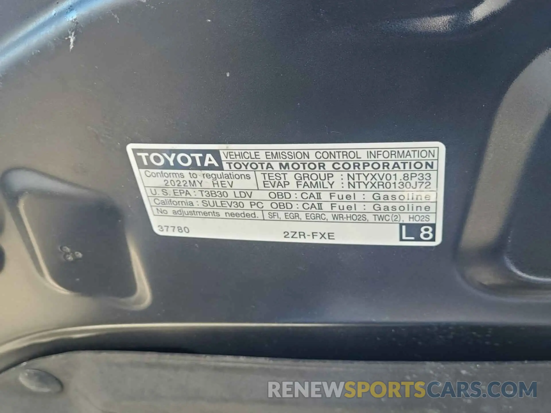 15 Photograph of a damaged car JTDKAMFUXN3160044 TOYOTA PRIUS 2022