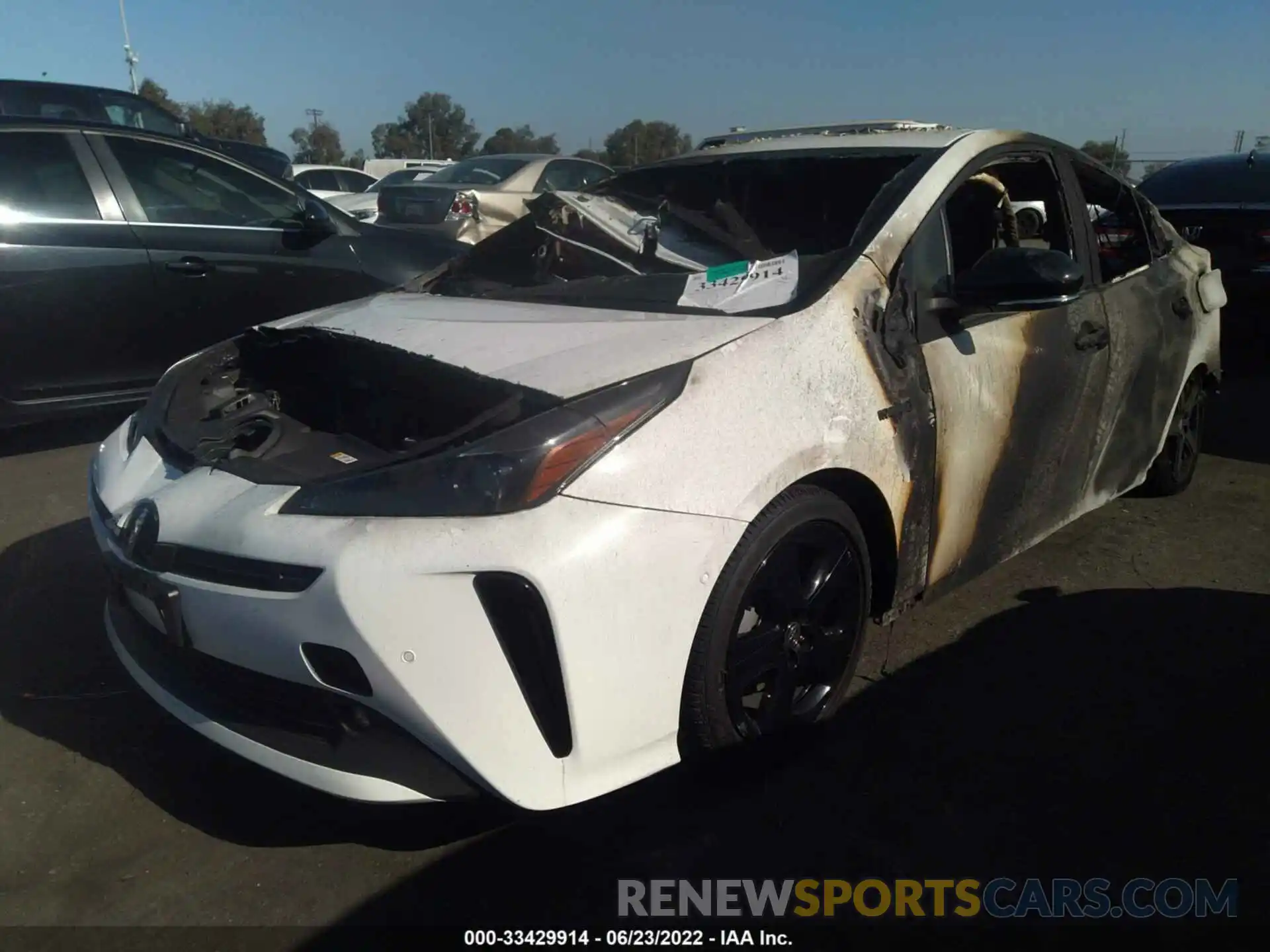 2 Photograph of a damaged car JTDKAMFUXN3163817 TOYOTA PRIUS 2022