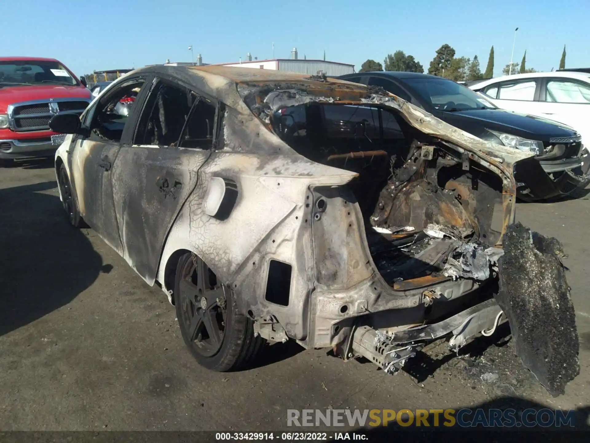 3 Photograph of a damaged car JTDKAMFUXN3163817 TOYOTA PRIUS 2022