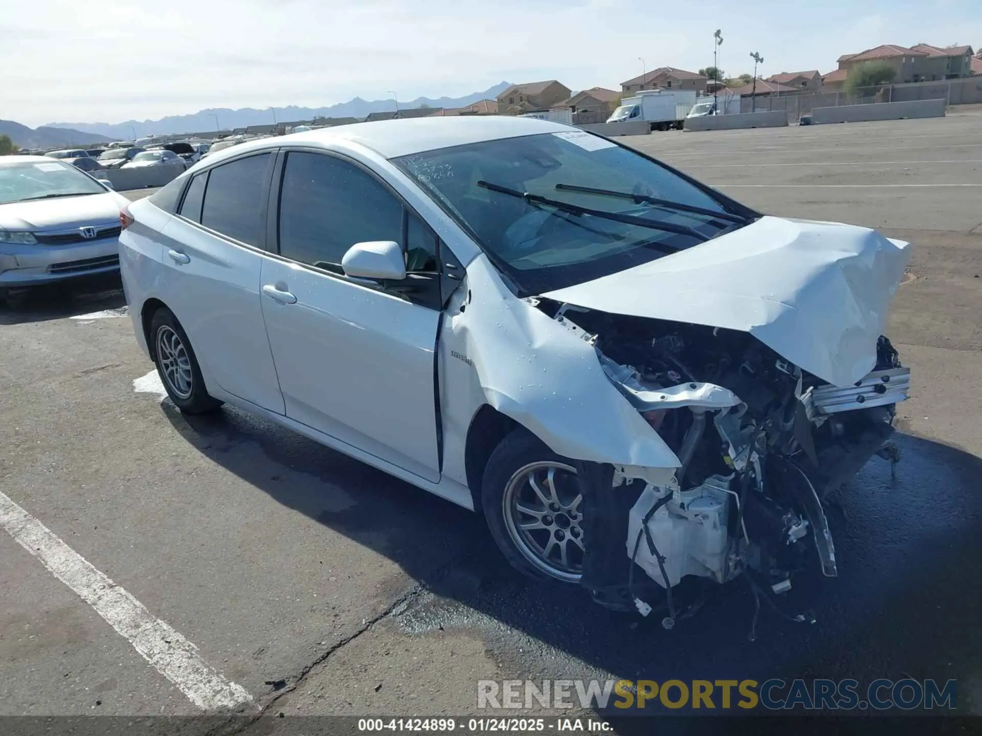 1 Photograph of a damaged car JTDKAMFUXN3179743 TOYOTA PRIUS 2022